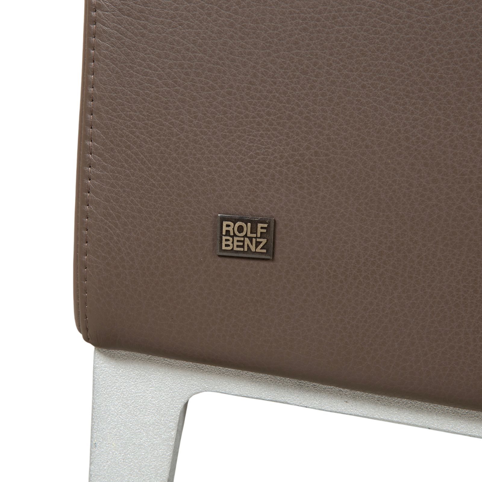Canapé 2 places en cuir Rolf Benz 3300, brun gris photo vintage