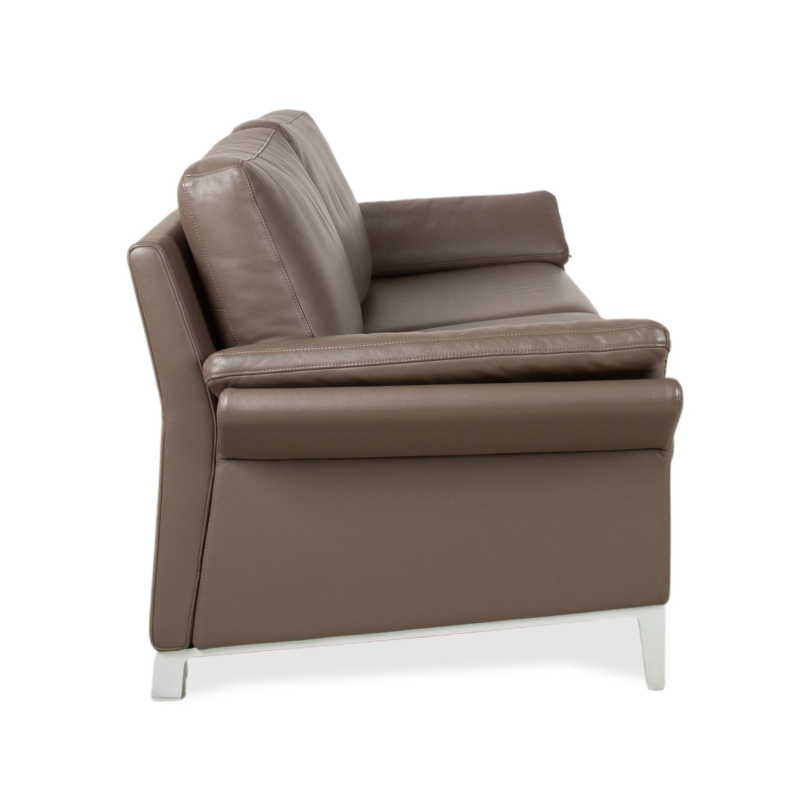 photo furniture Canapé 2 places en cuir Rolf Benz 3300, brun gris