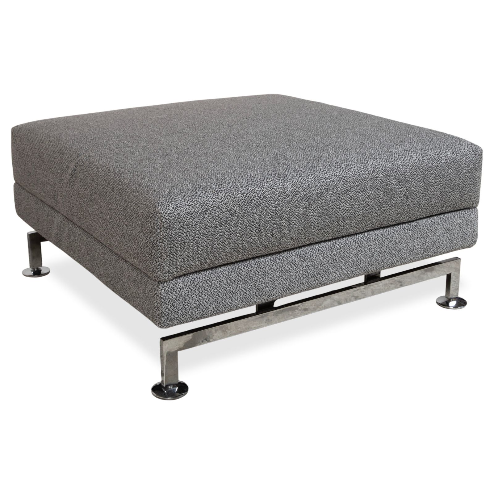Pouf Brühl Moule en tissu gris