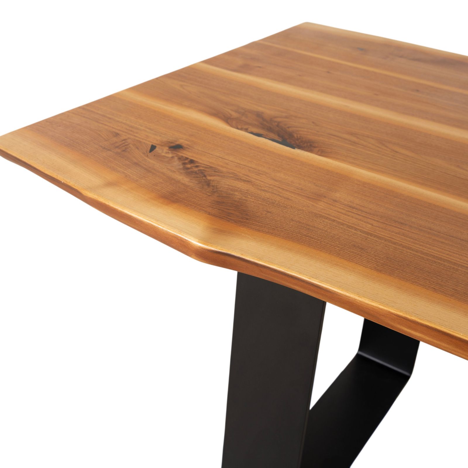 Table à manger Rott Woodart en bois massif brun/noir, 240 x 100 cm photo 5253.0