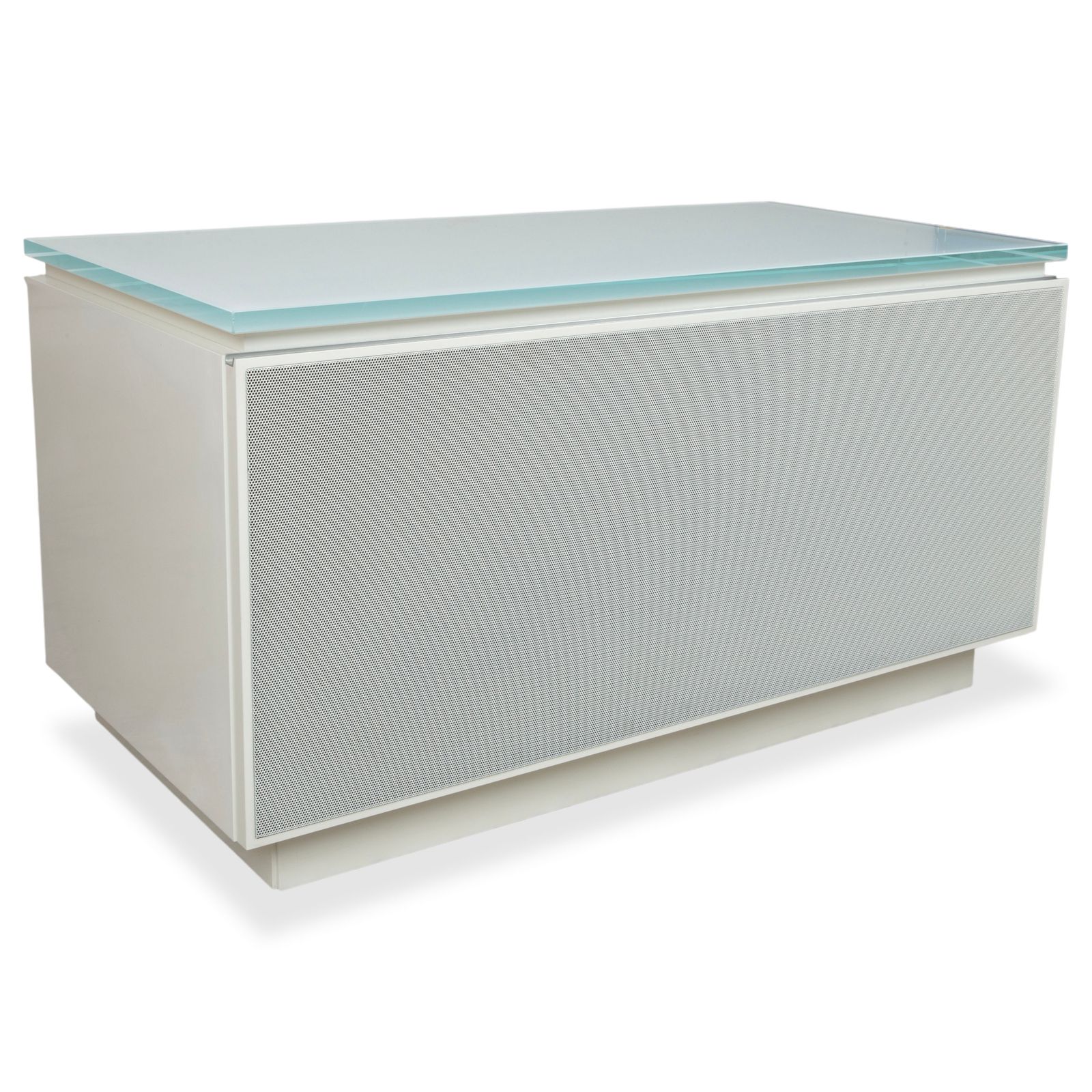 Buffet Interlübke Cube en bois blanc, meuble TV