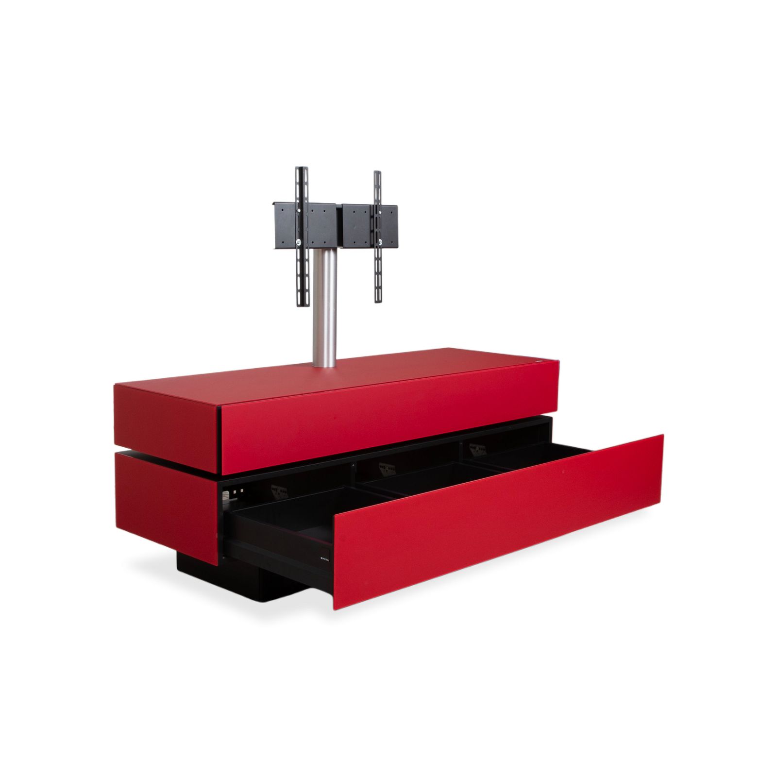Buffet Spectral Brick BR1502 en bois et verre rouge, fonction manuelle photo for sale
