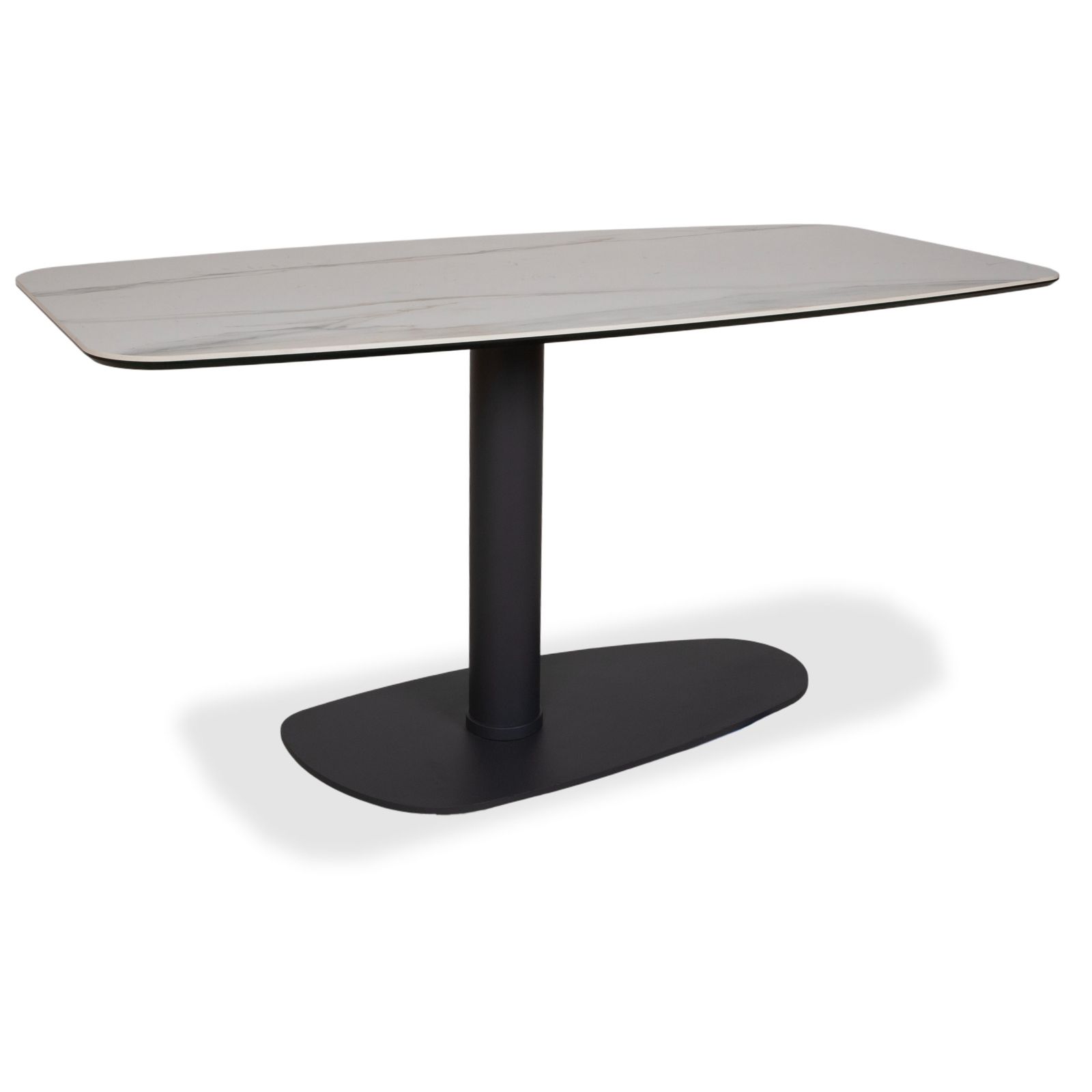 Table à manger Cattelan Italia Ipanema en céramique crème, 158 x 78 cm
