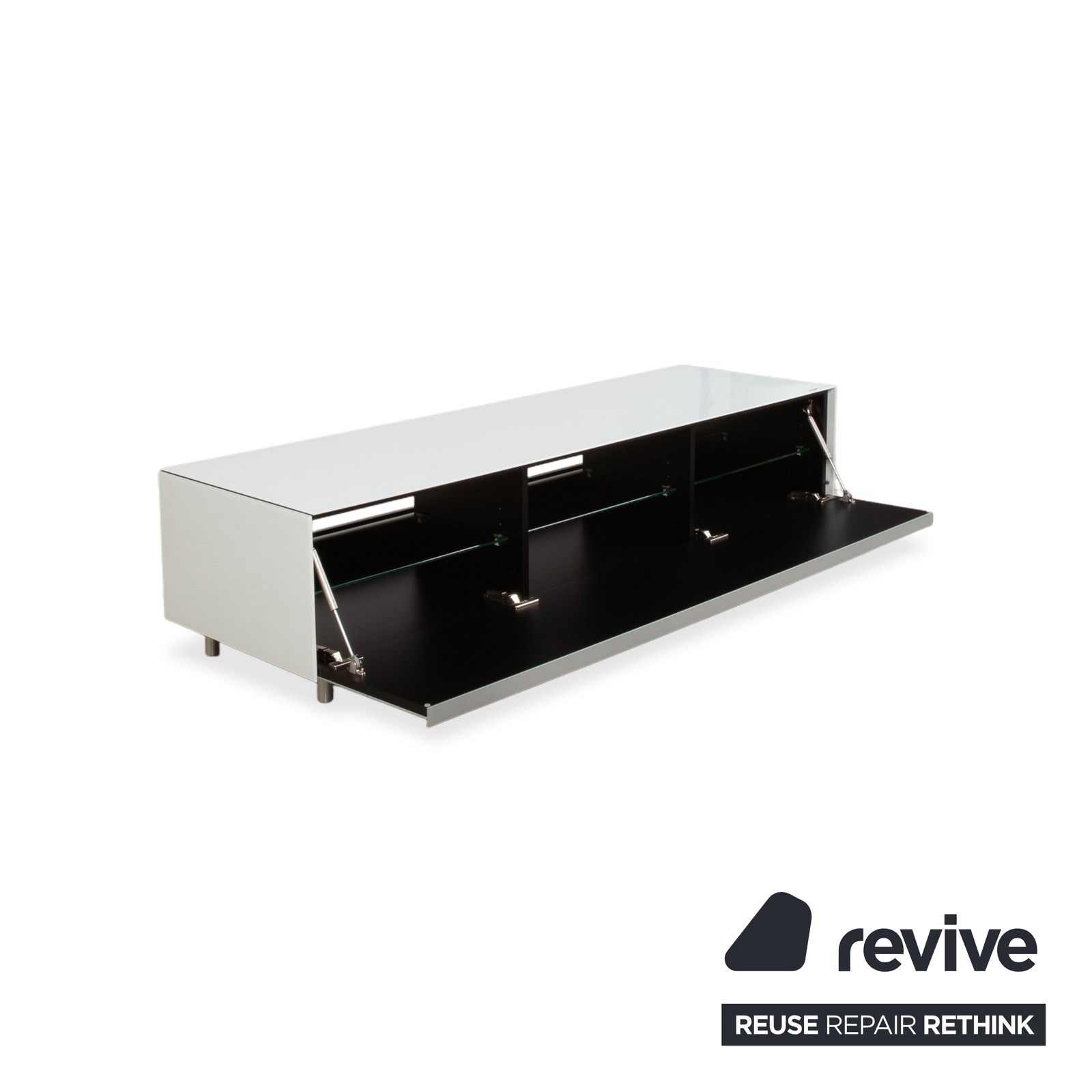 Buffet Spectral Glass blanc, fonction manuelle photo Mobilier