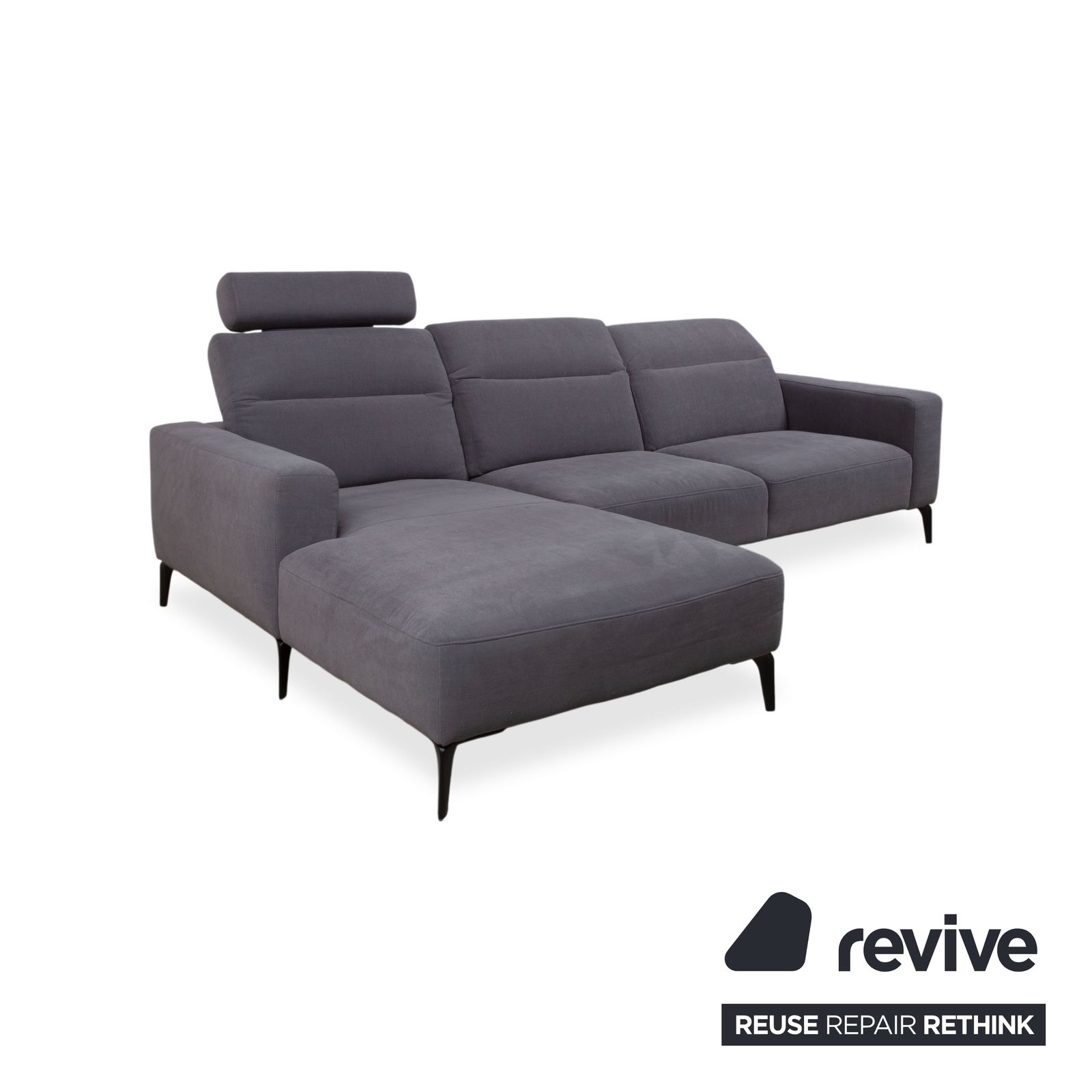 Canapé d'angle BoConcept Zurich en tissu, gris photo vinterior