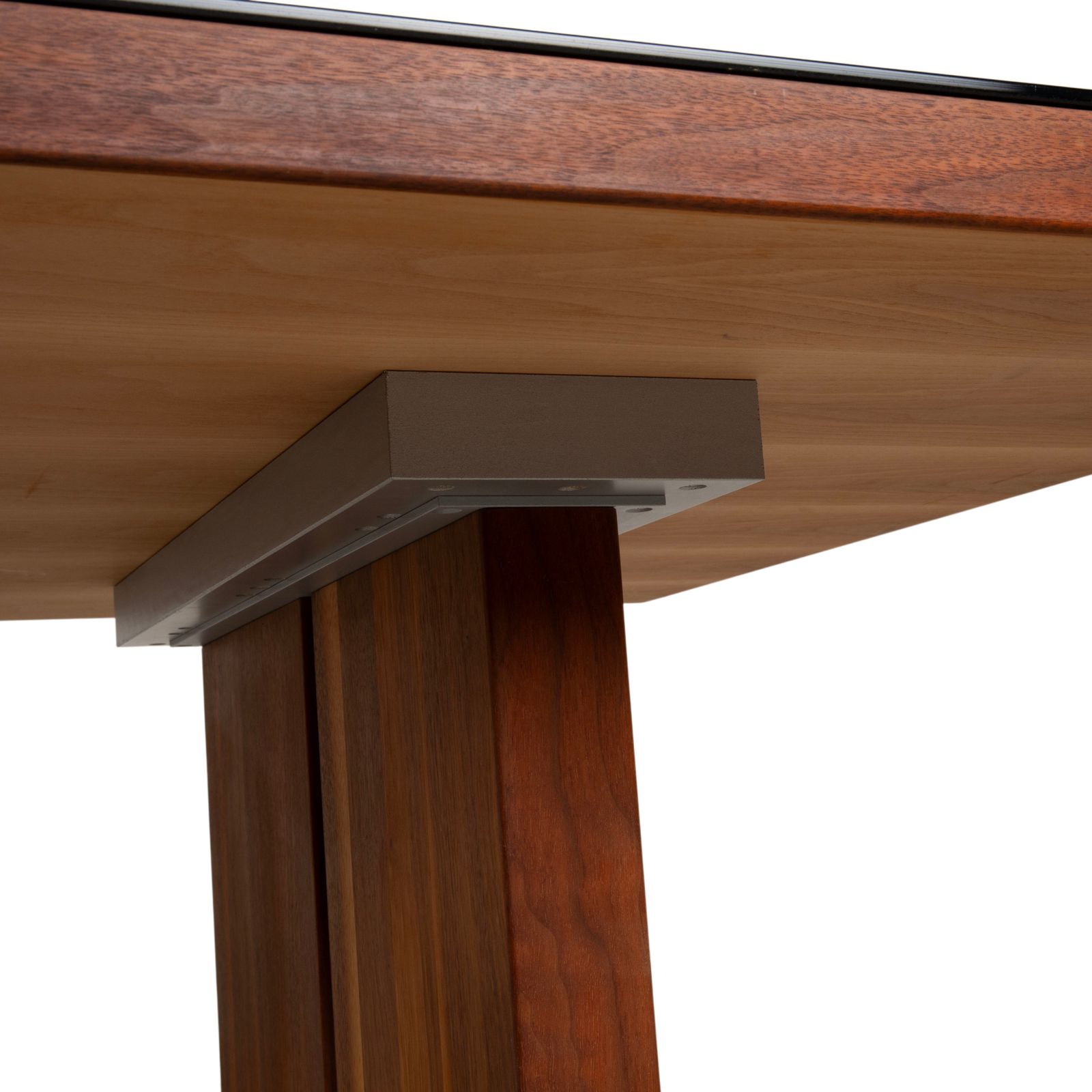 Table à manger Rolf Benz, bois et verre, noire et marron, 190 x 100 cm photo Mobilier