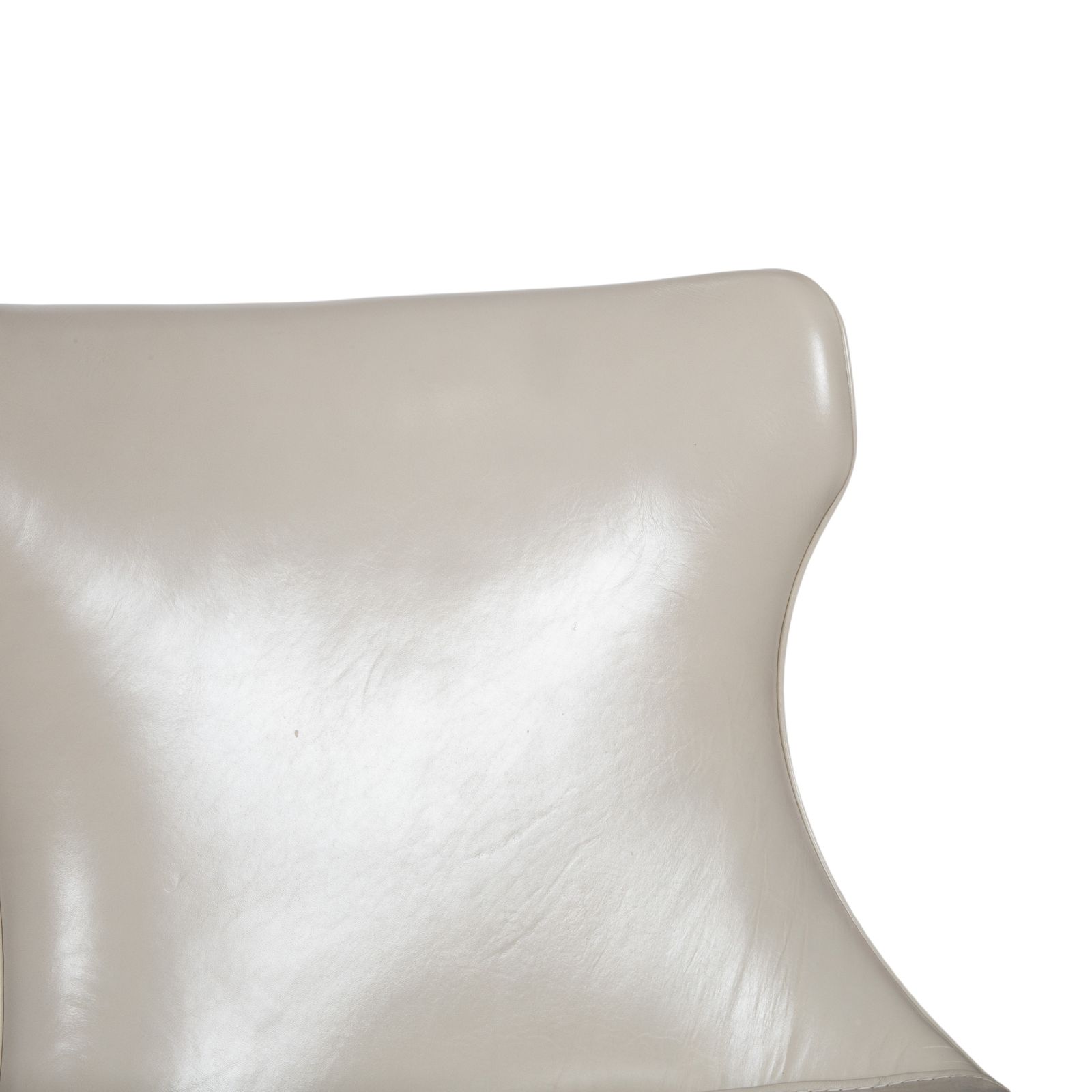 Ensemble de 8 chaises Baxter Paloma en cuir, beige, blanc, chrome, salle à manger photo Mobilier
