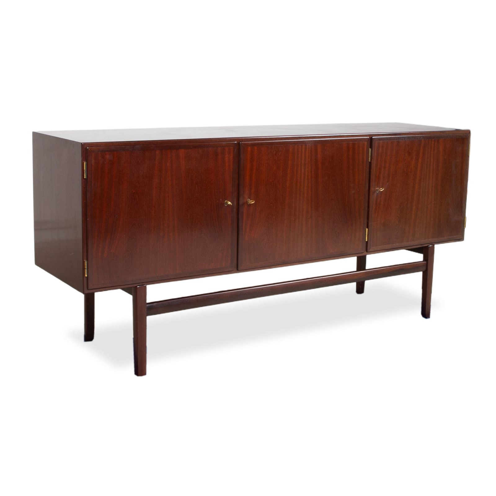 Buffet mid-century en bois brun par Ole Wanscher, 180 x 49 cm photo for sale