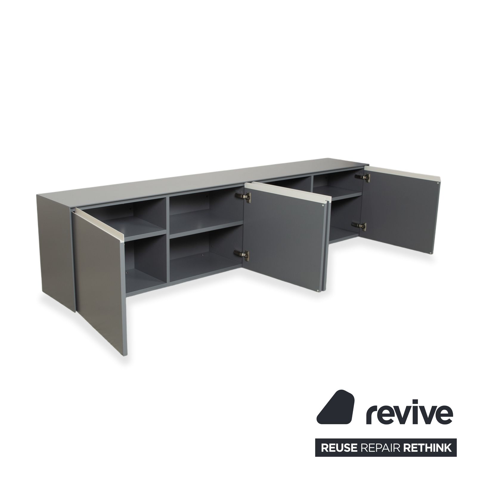 Buffet mural Piure Nex en bois gris photo Mobilier