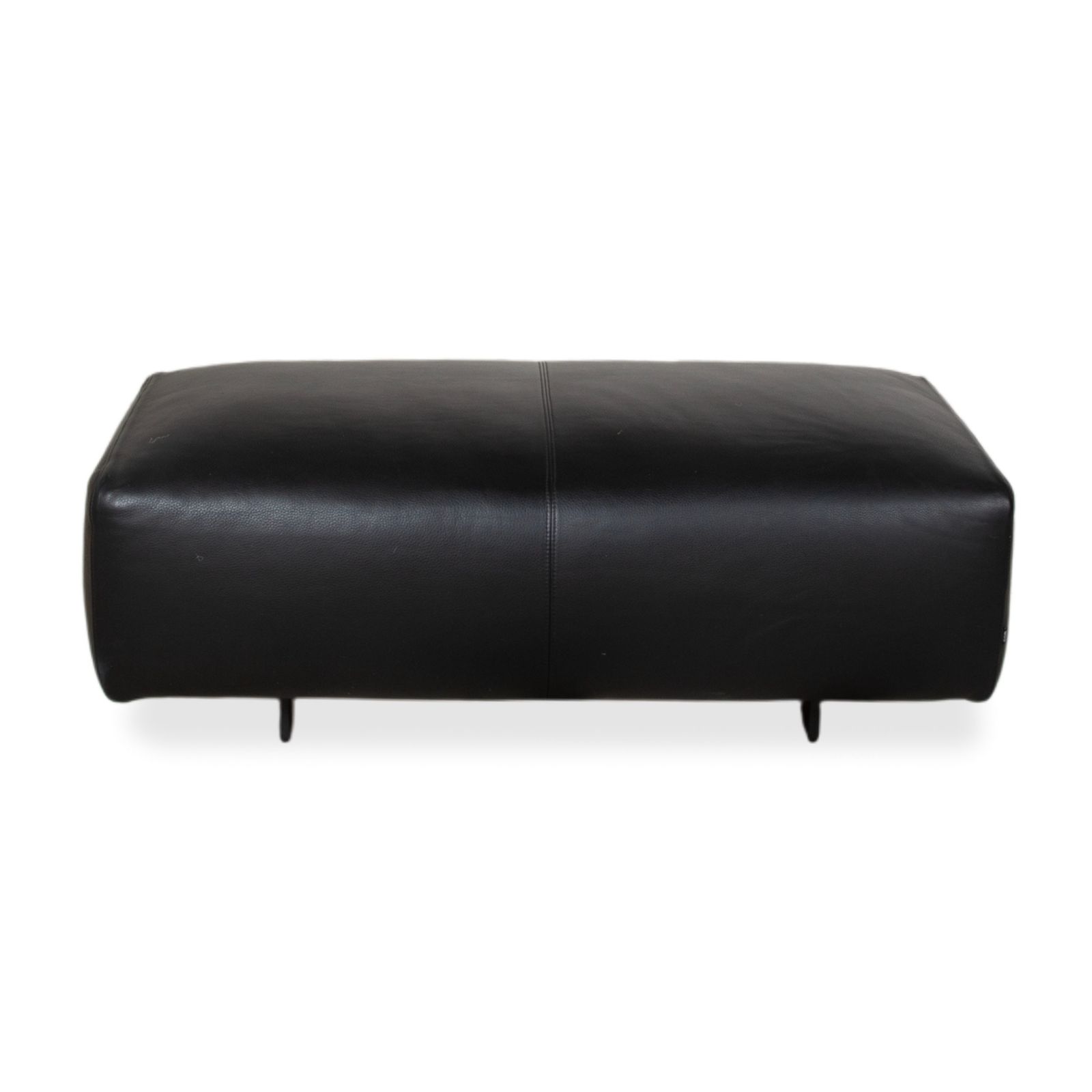Pouf Cor Moss en cuir noir photo buy