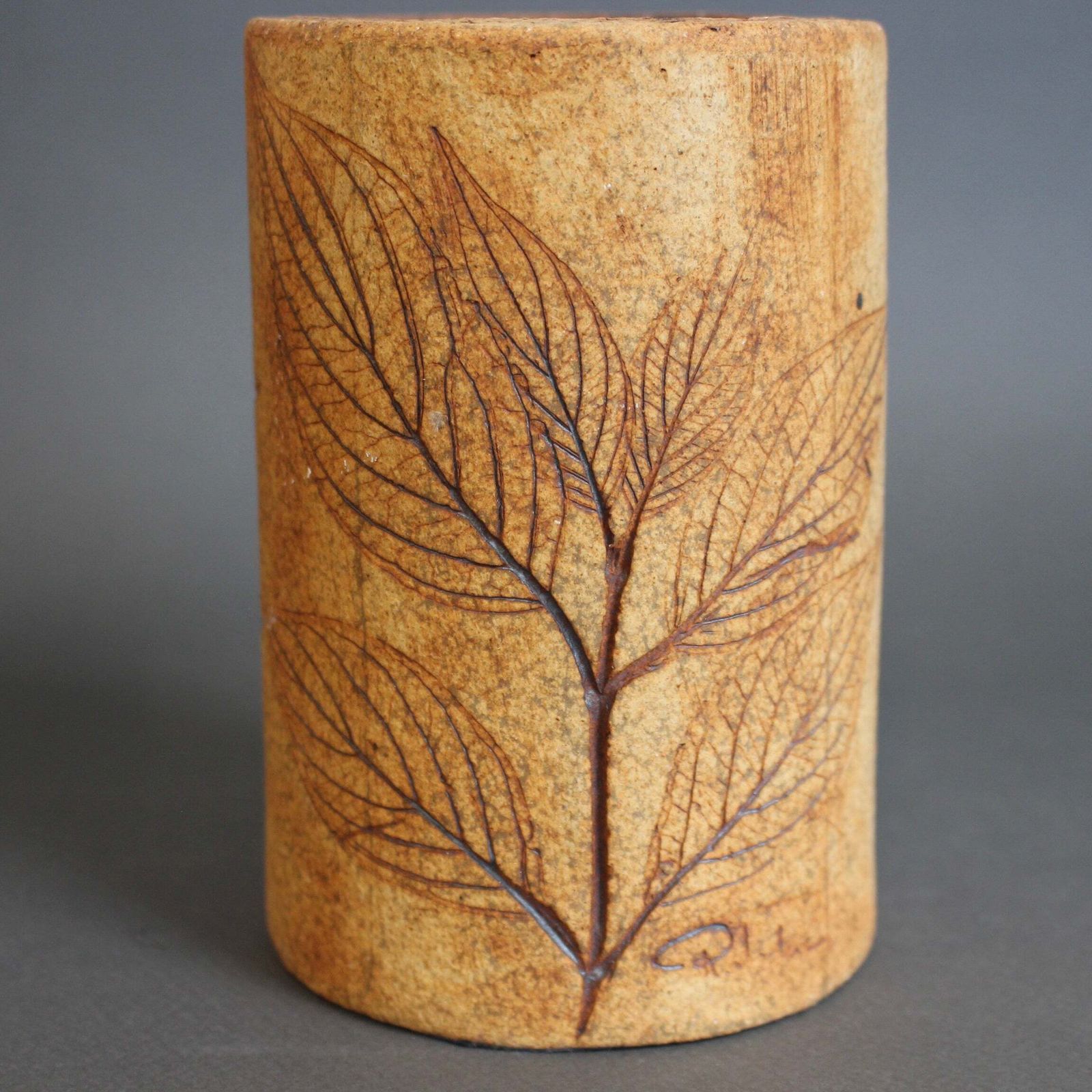 French Stoneware Vase By Ramonde Leduc (Circa 1960s 70s) photo vinterior