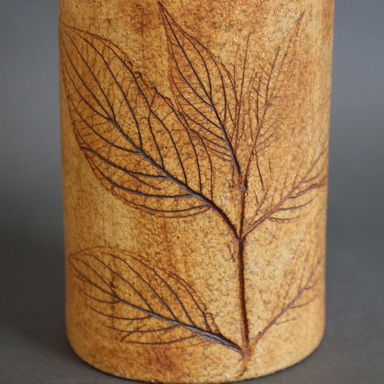 French Stoneware Vase By Ramonde Leduc (Circa 1960s 70s) photo vintage