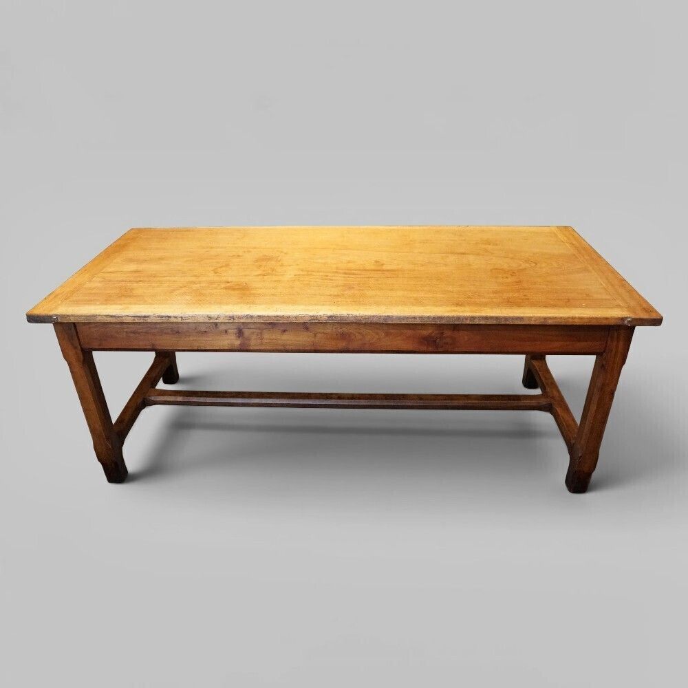 Antique Fruitwood Farmhouse Kitchen Table