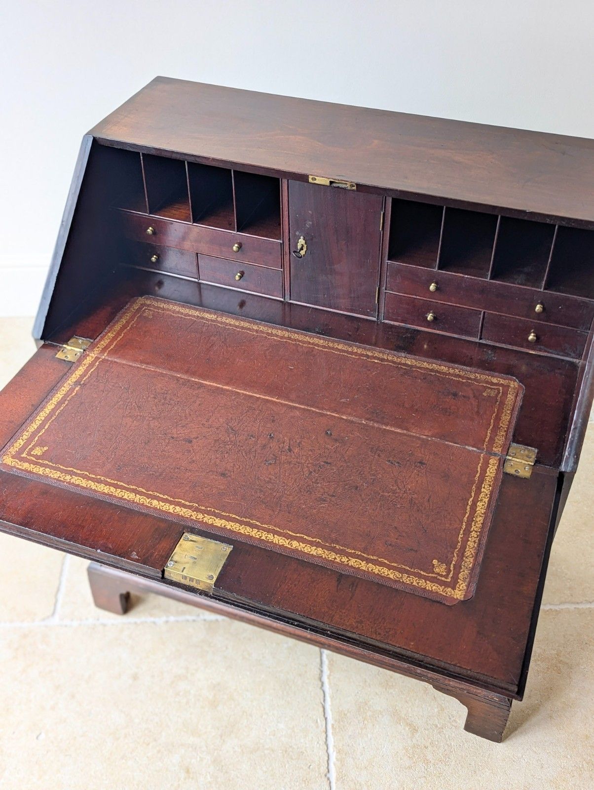 photo for sale Antique George III Mahogany Bureau C.1770