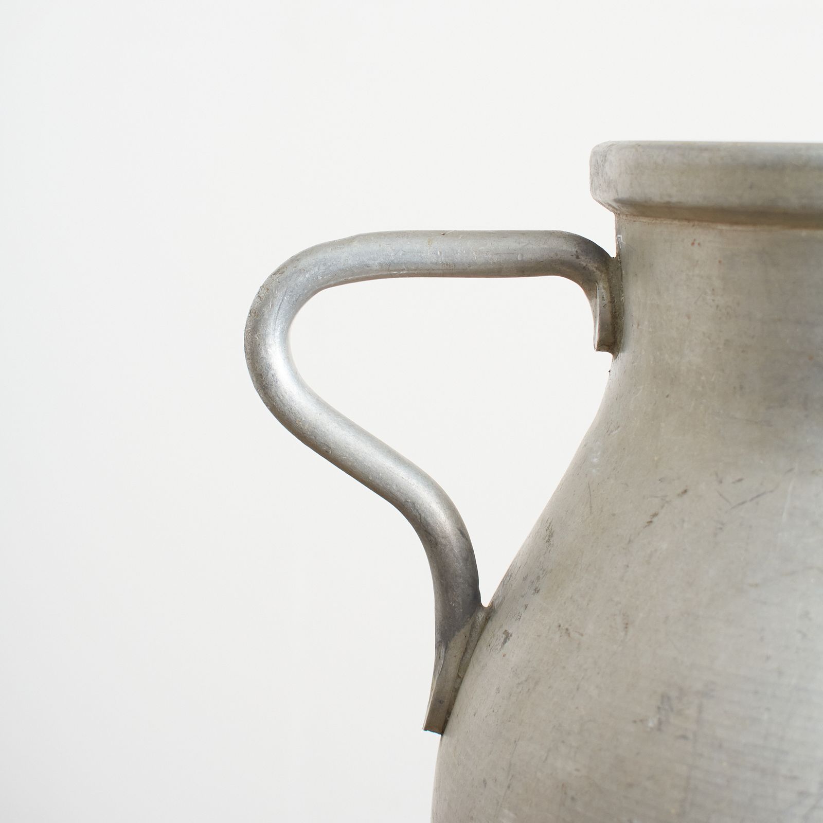 Antique French Aluminium Milk Churn  E photo for sale