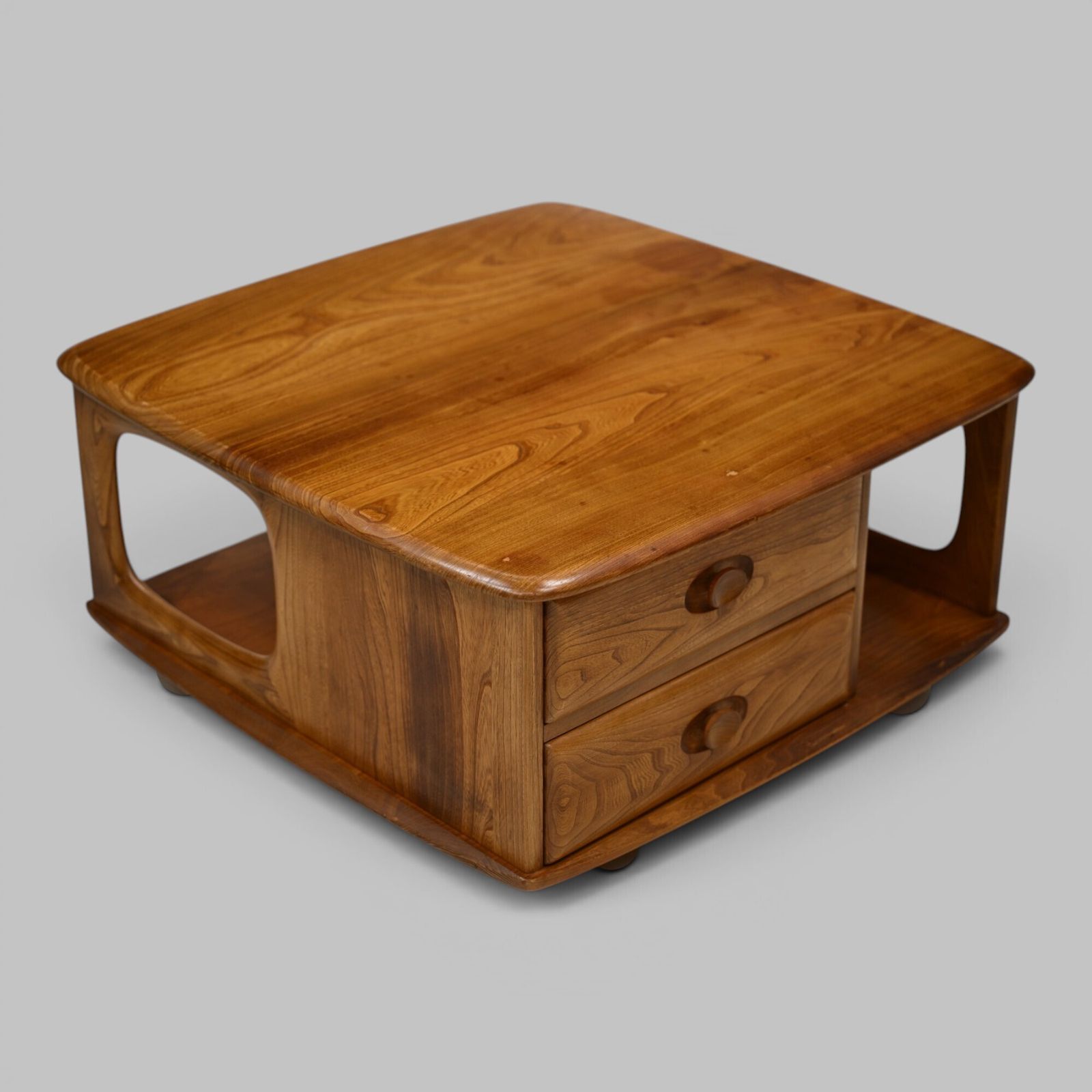 Ercol Pandora Coffee Table 2 Drawers Natural Waxed Finish Free Uk Delivery* photo vintage