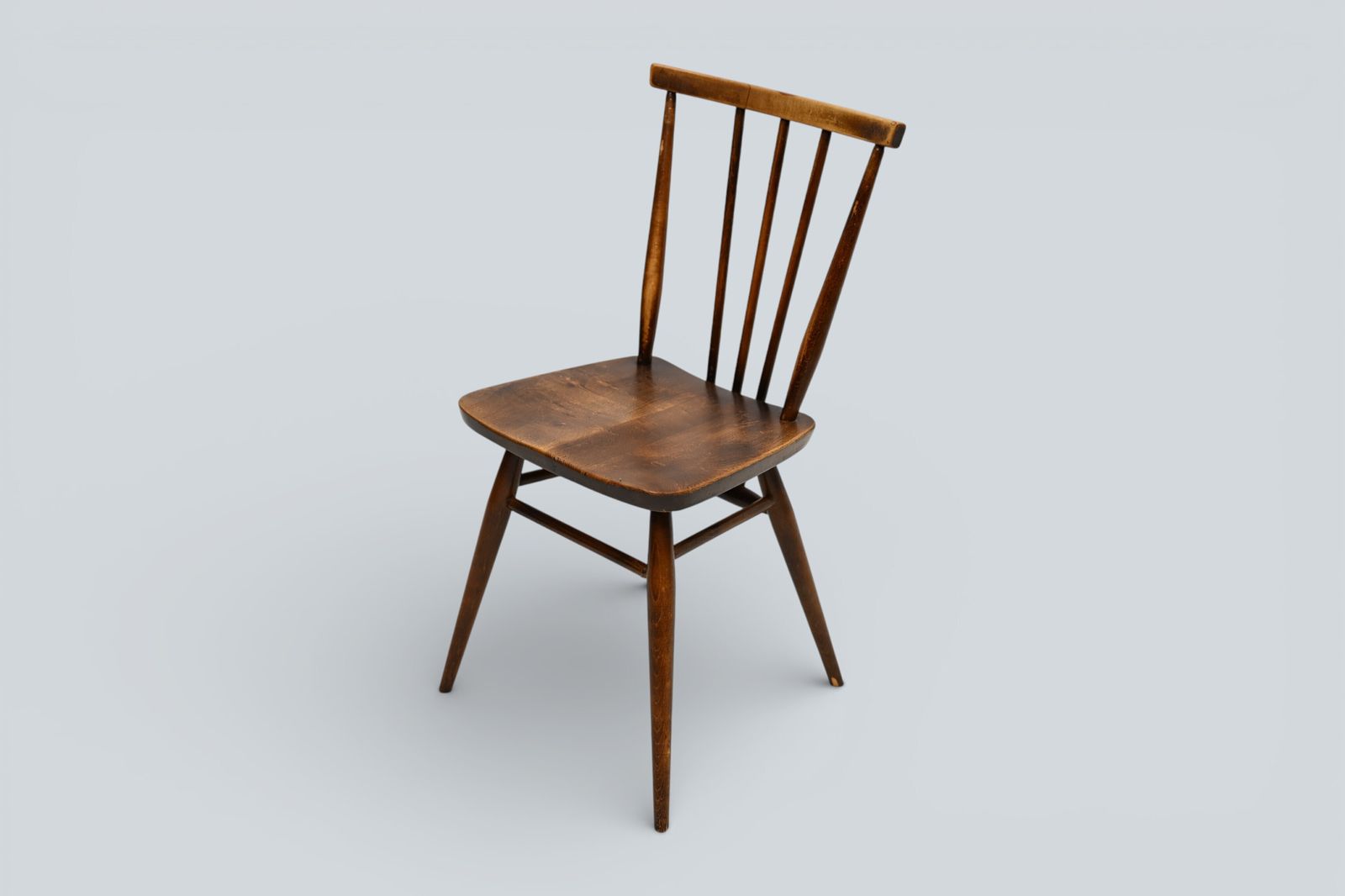5 Ercol Stick Back Chairs Multi Purpose 1950s Waxed Finish Free Uk Delivery photo buy