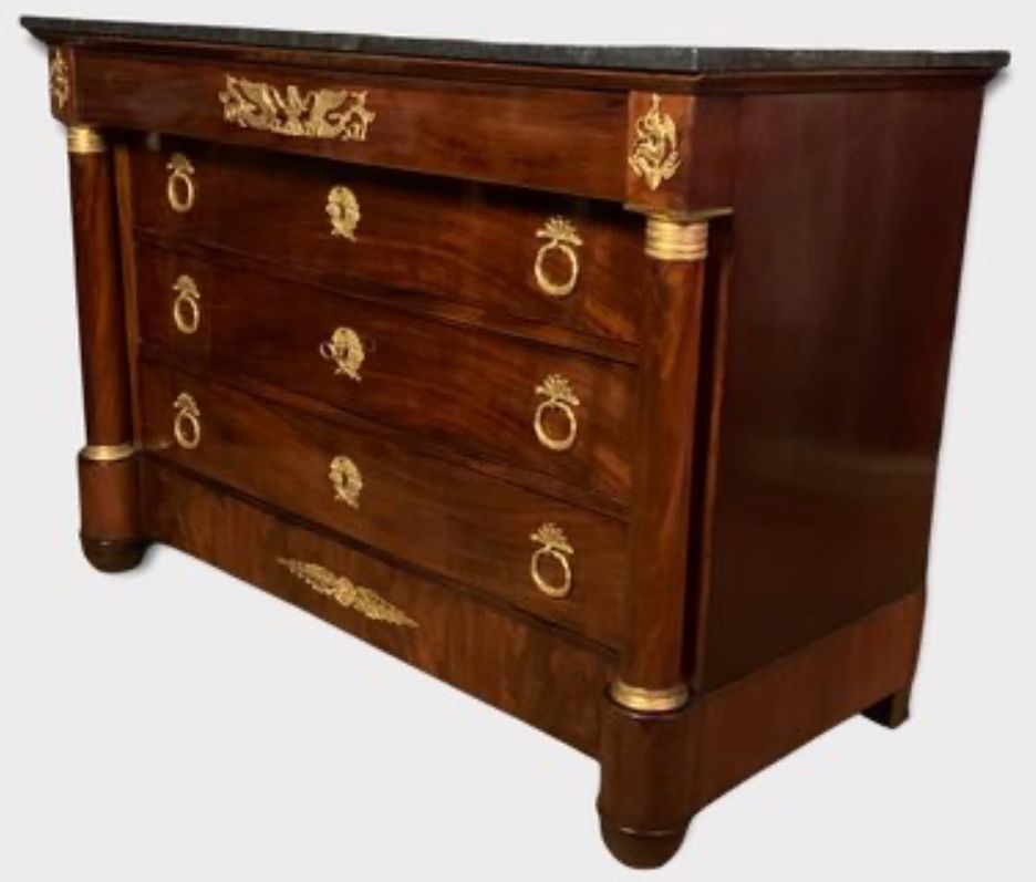 Antique French Empire Commode Chest photo furniture