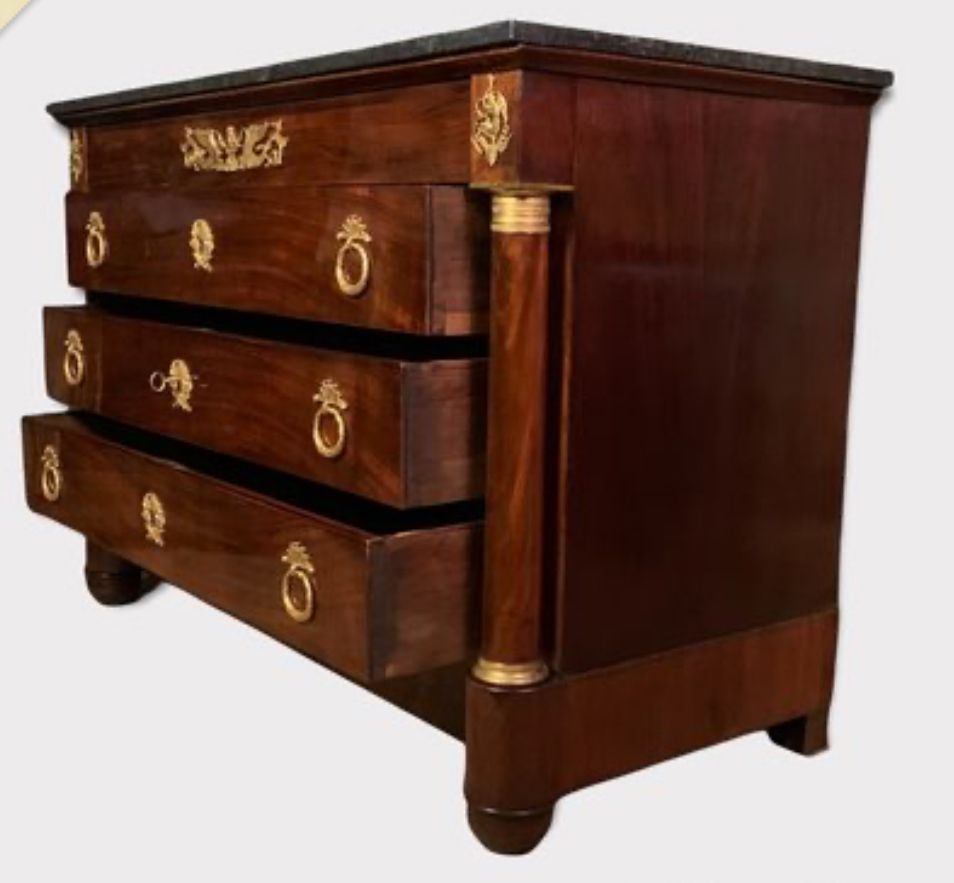 Antique French Empire Commode Chest photo for sale