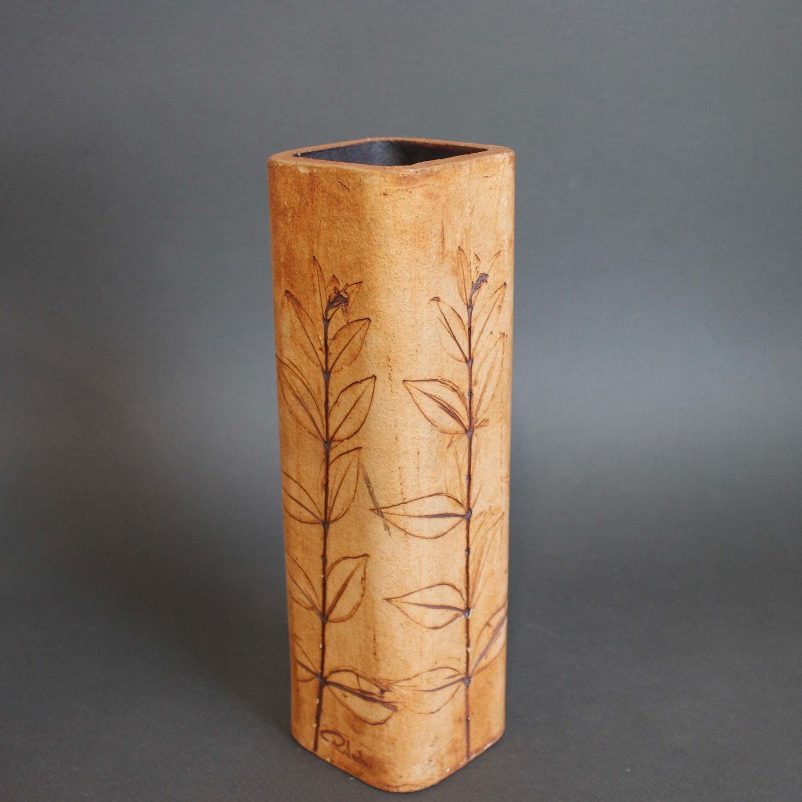 French Stoneware Vase By Raymonde Leduc (Circa 1960s 70s) photo furniture
