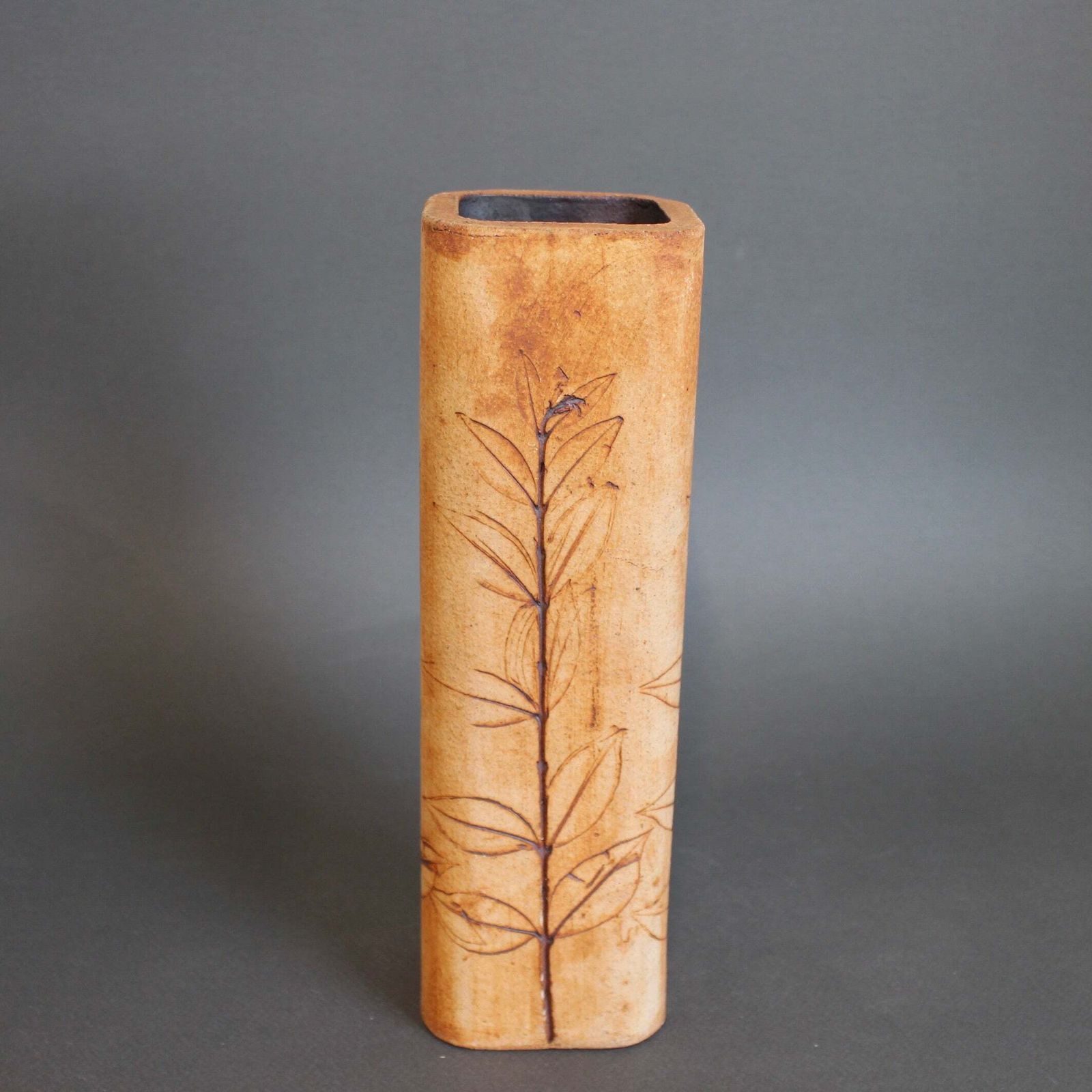 French Stoneware Vase By Raymonde Leduc (Circa 1960s 70s) photo 540.0