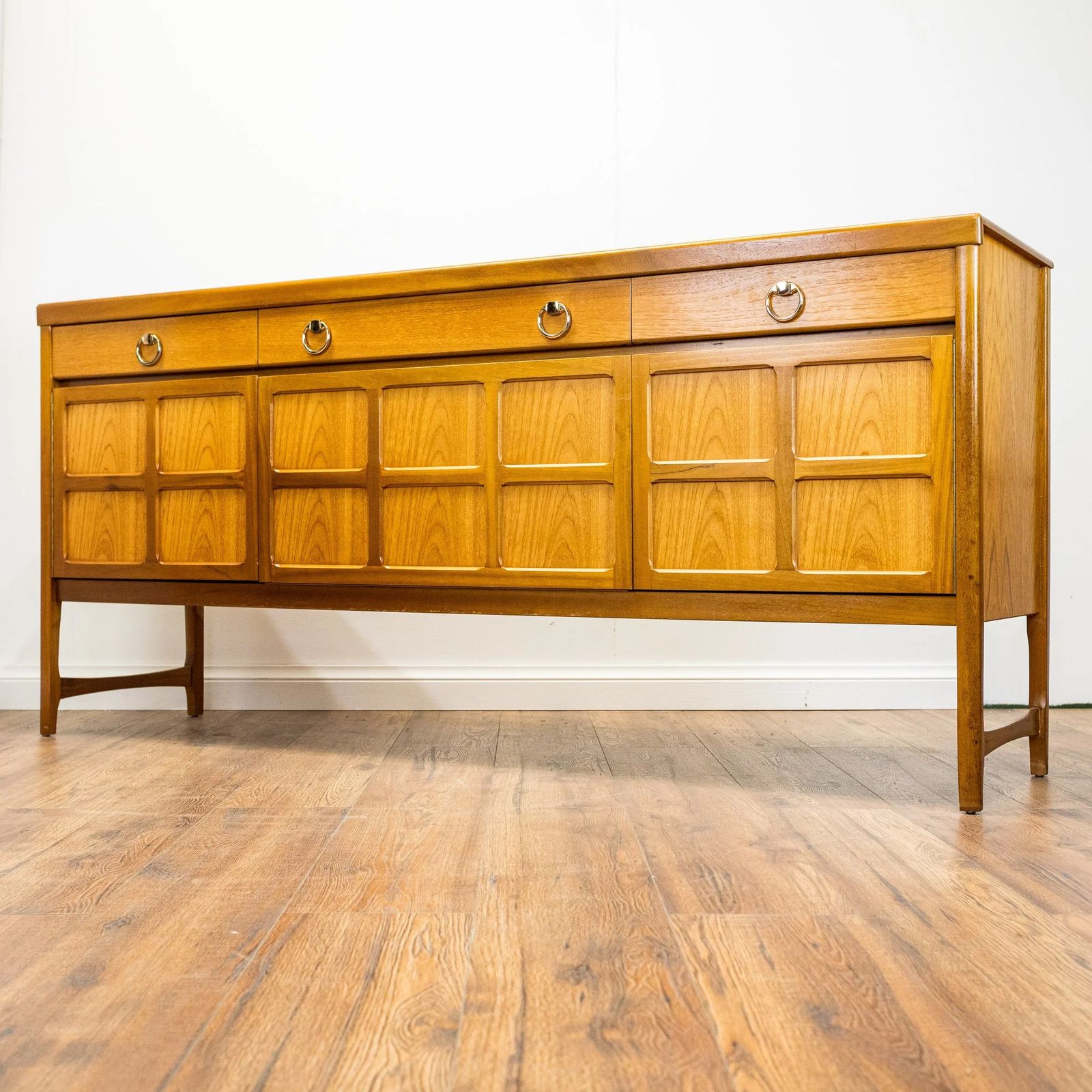 Nathan Squares Large Teak Sideboard