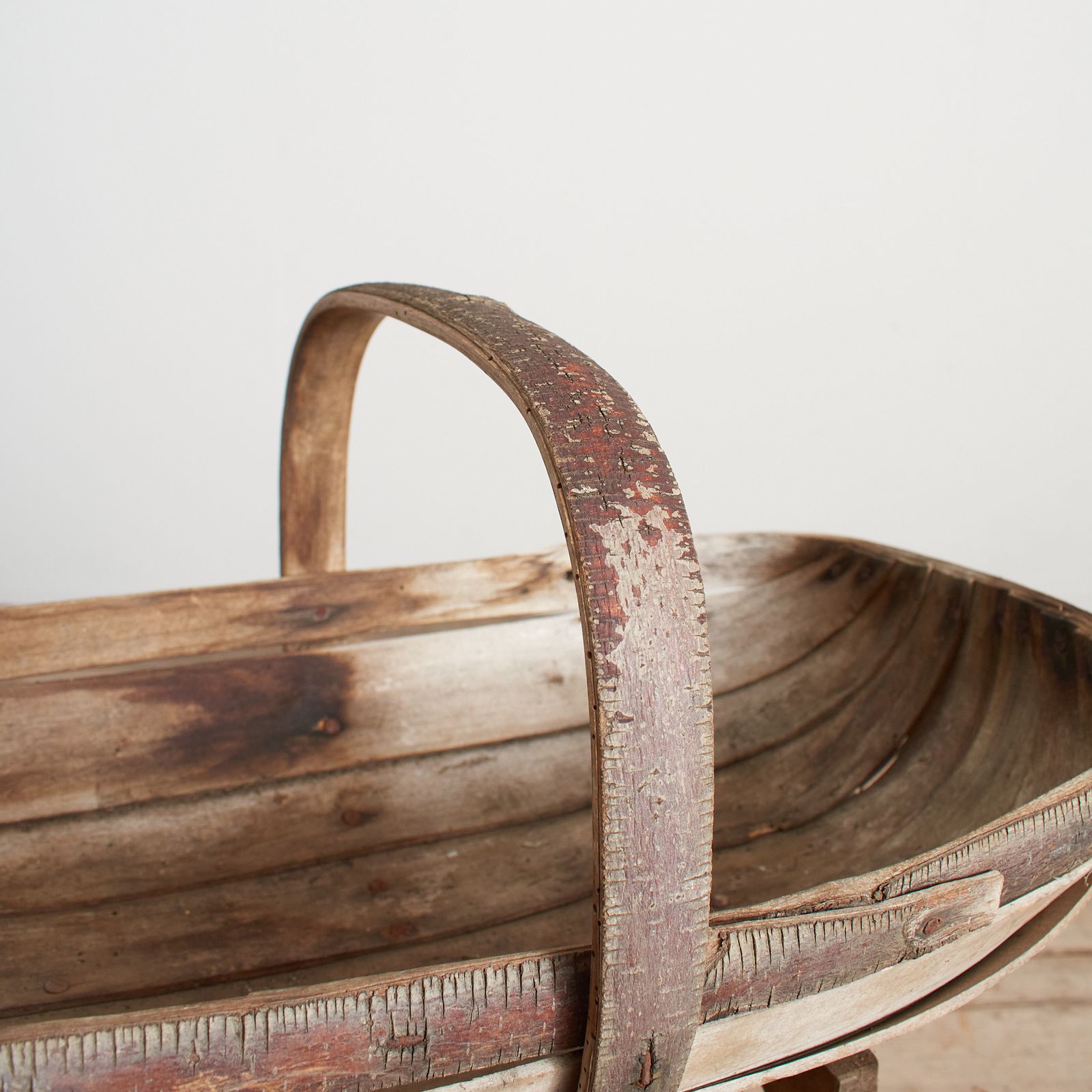 Antique Suffolk Wooden Garden Trug – B photo for sale