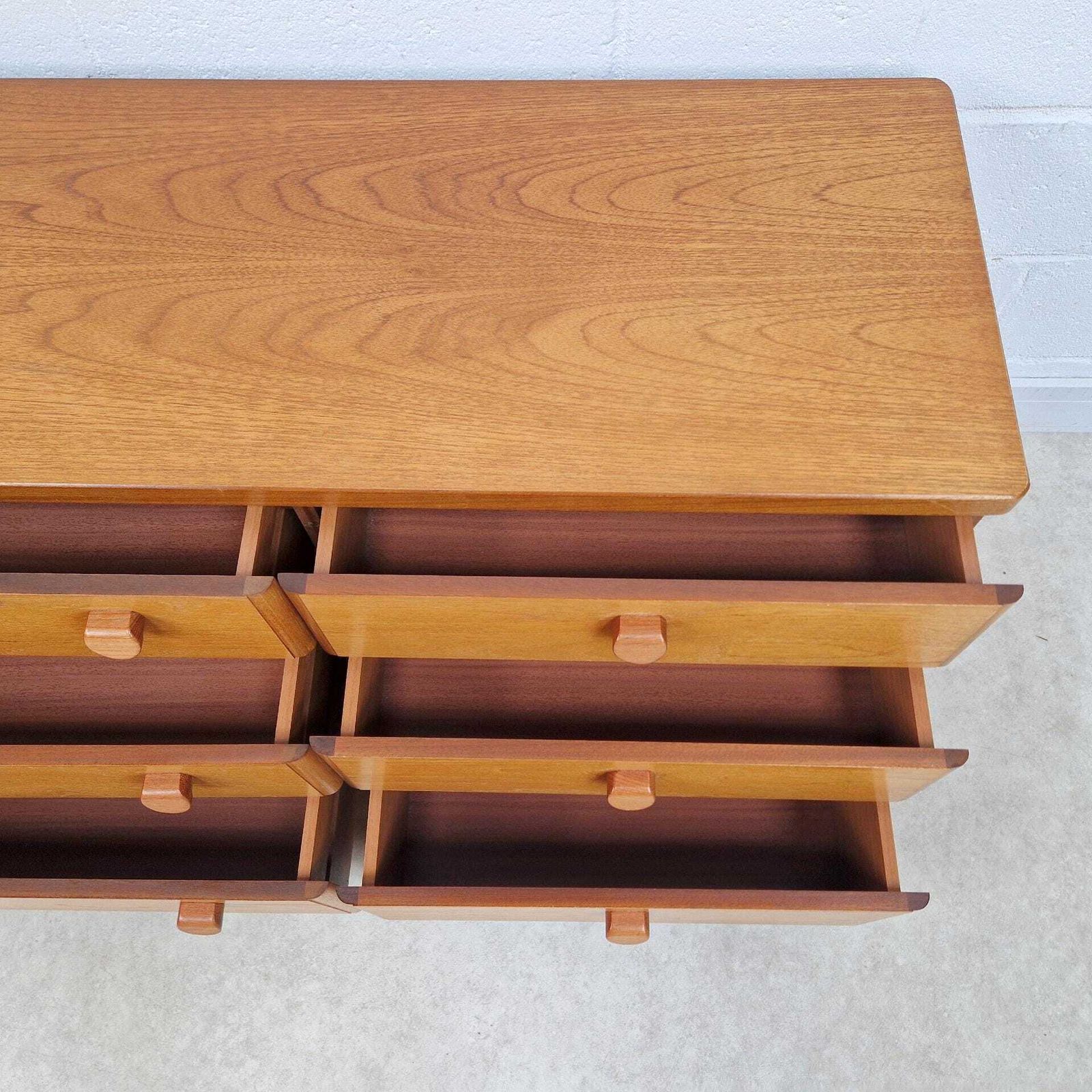 John & Sylvia Reid For Stag Vintage Mid Century Double Length Chest Of Drawers Pg199 photo buy