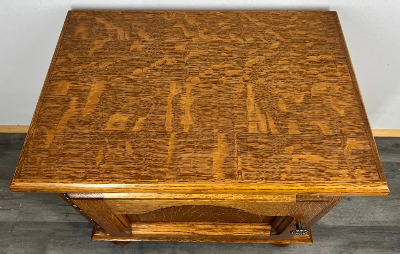 Pair Of Bedside Tables Vintage French Nightstands Carved Cabinets Lot 3116 photo vintage