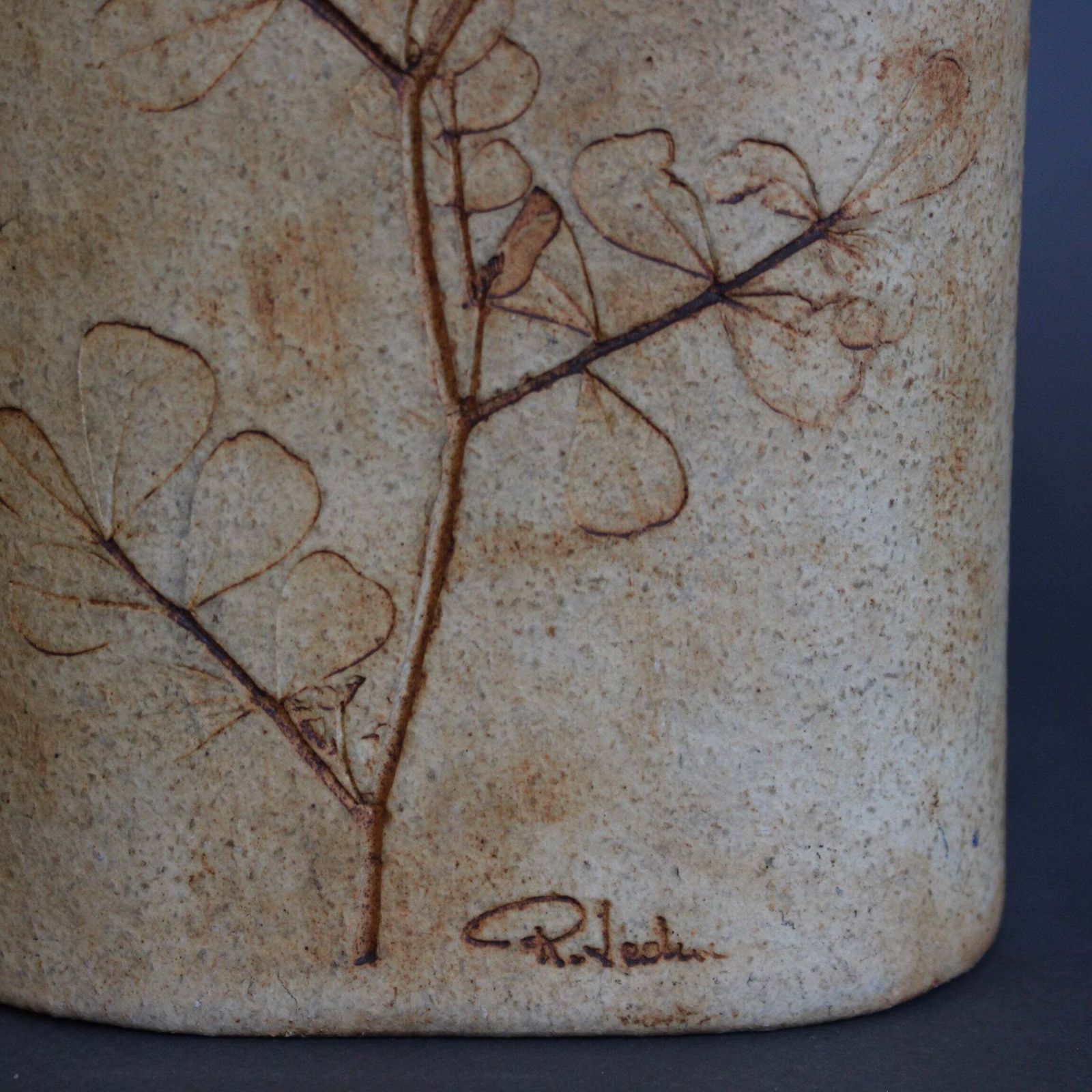 photo for sale Vintage French Stoneware Vase By Raymonde Leduc