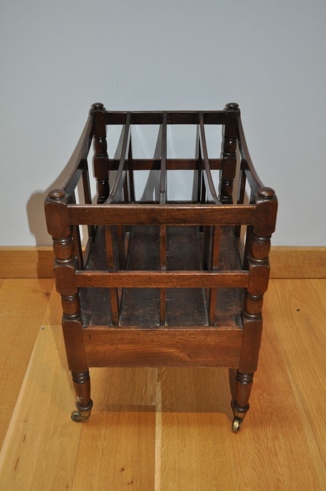 Antique Mahogany Regency Canterbury / Magazine Rack photo for sale