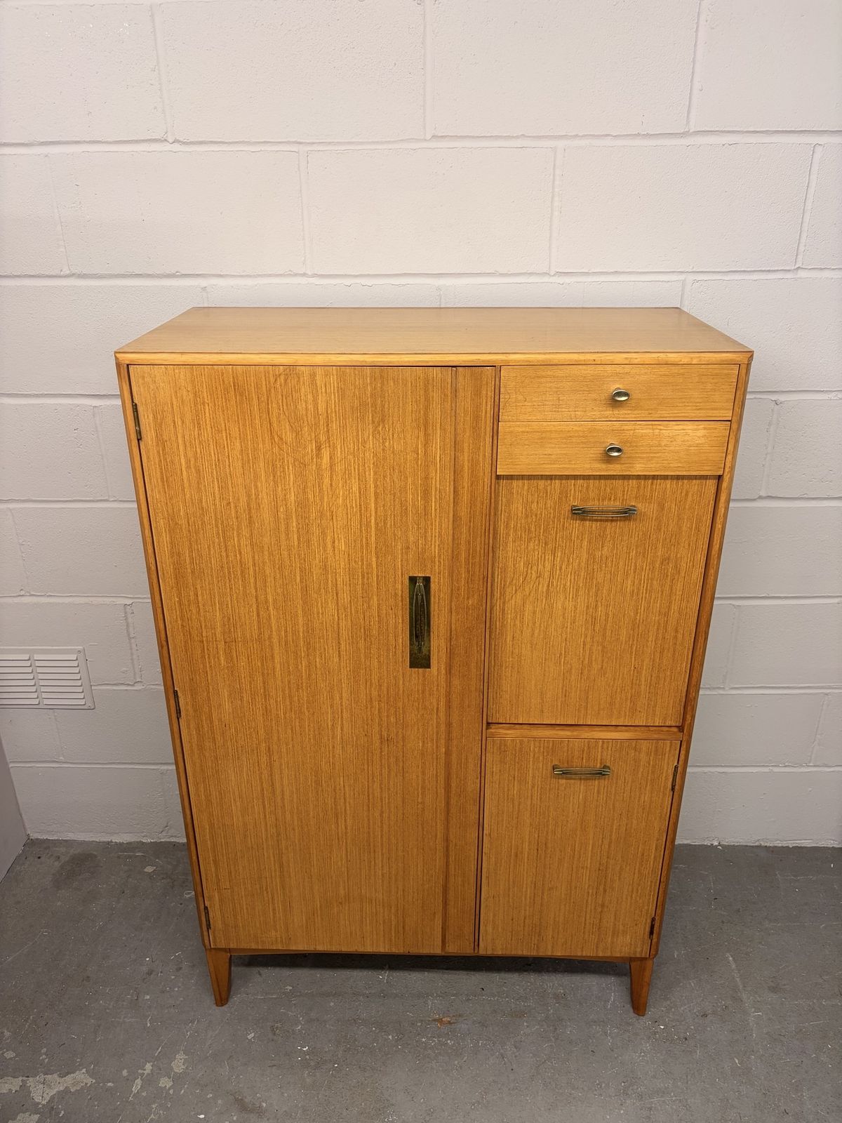 Mid Century Retro Teak Gentleman’s Wardrobe By Remploy photo furniture