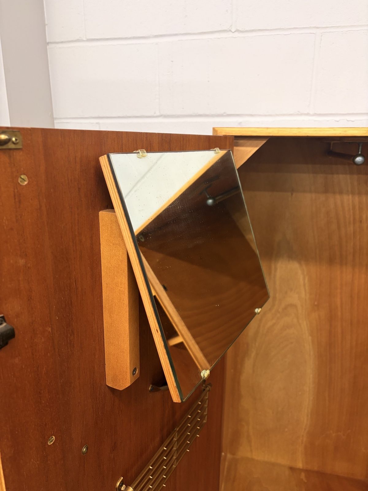 Mid Century Retro Teak Gentleman’s Wardrobe By Remploy photo buy
