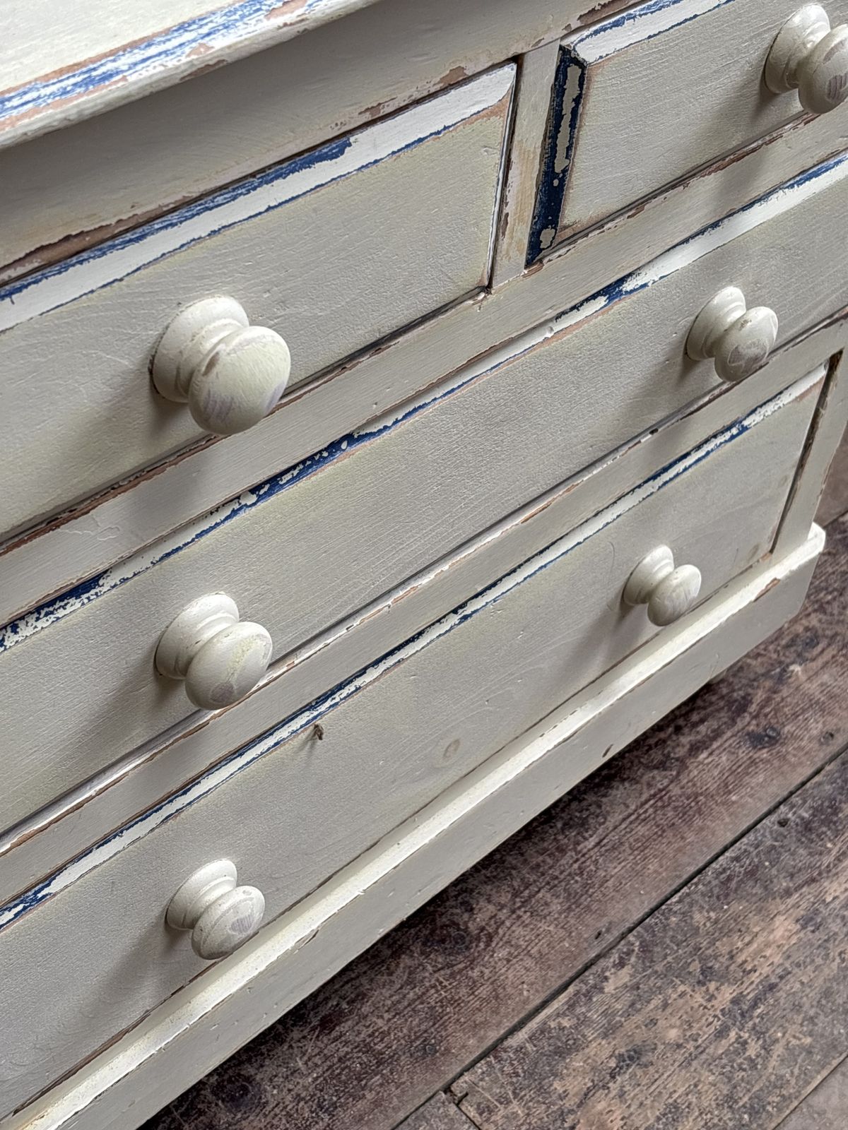 Victorian Antique Original Painted Chest Of Drawers photo 550.0