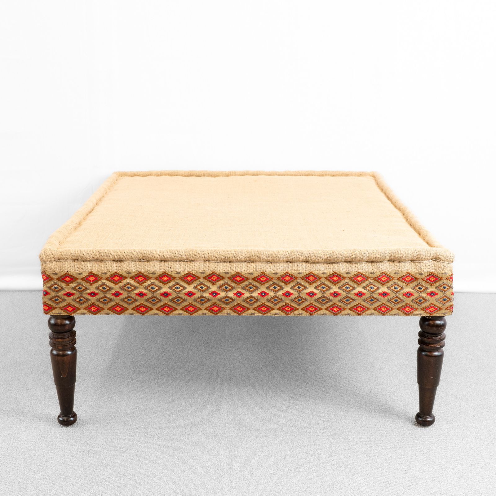 Large Scale Banded Centre Footstool photo buy
