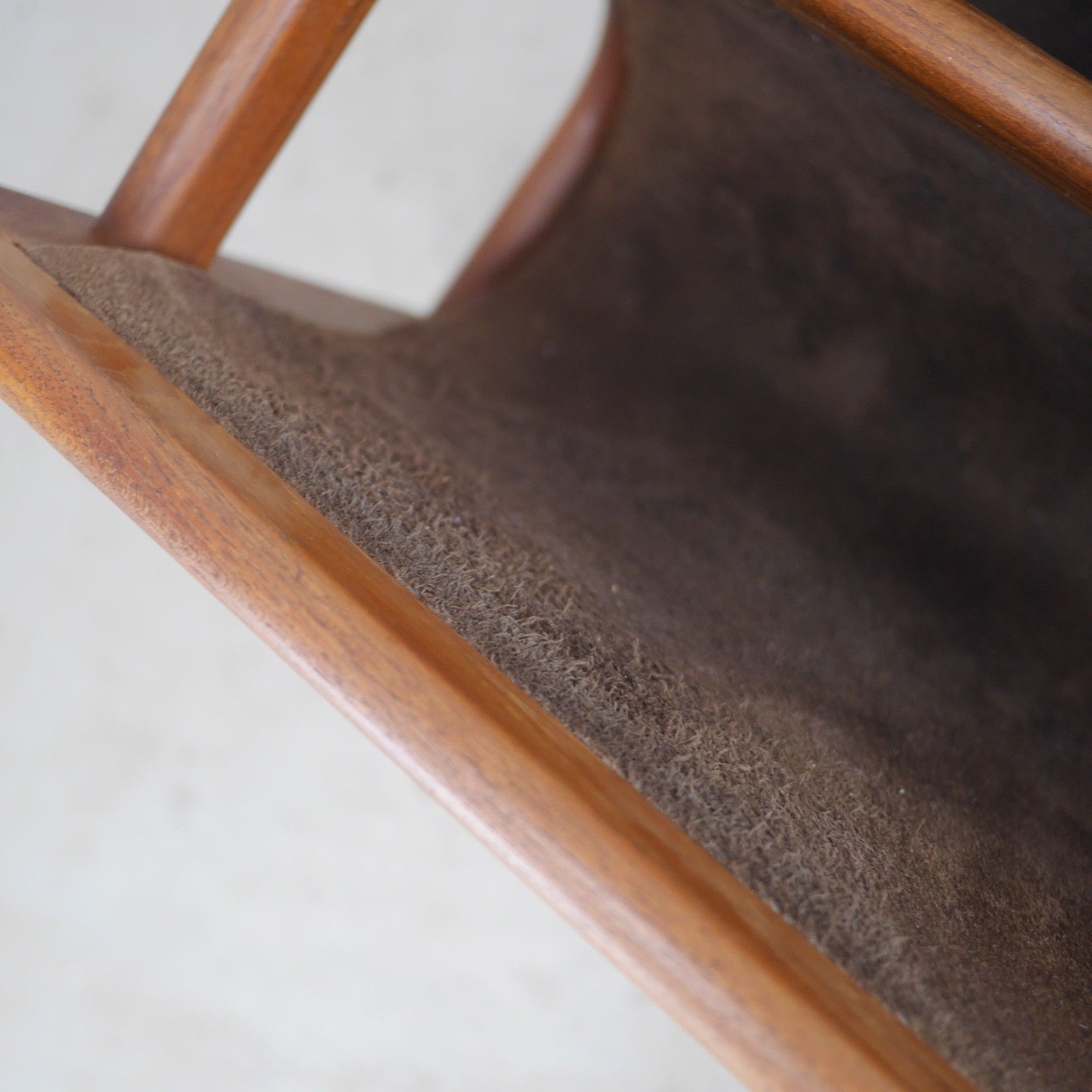 Home Decor Mid Century Teak Leather Magazine Rack Aksel Kjersgaard For Salin Mobler #103201 photo