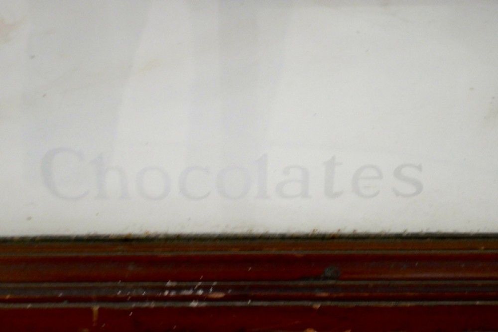 Edwardian Cadbury’s Counter Top Sweet Shop Advertising Cabinet photo 1500.0