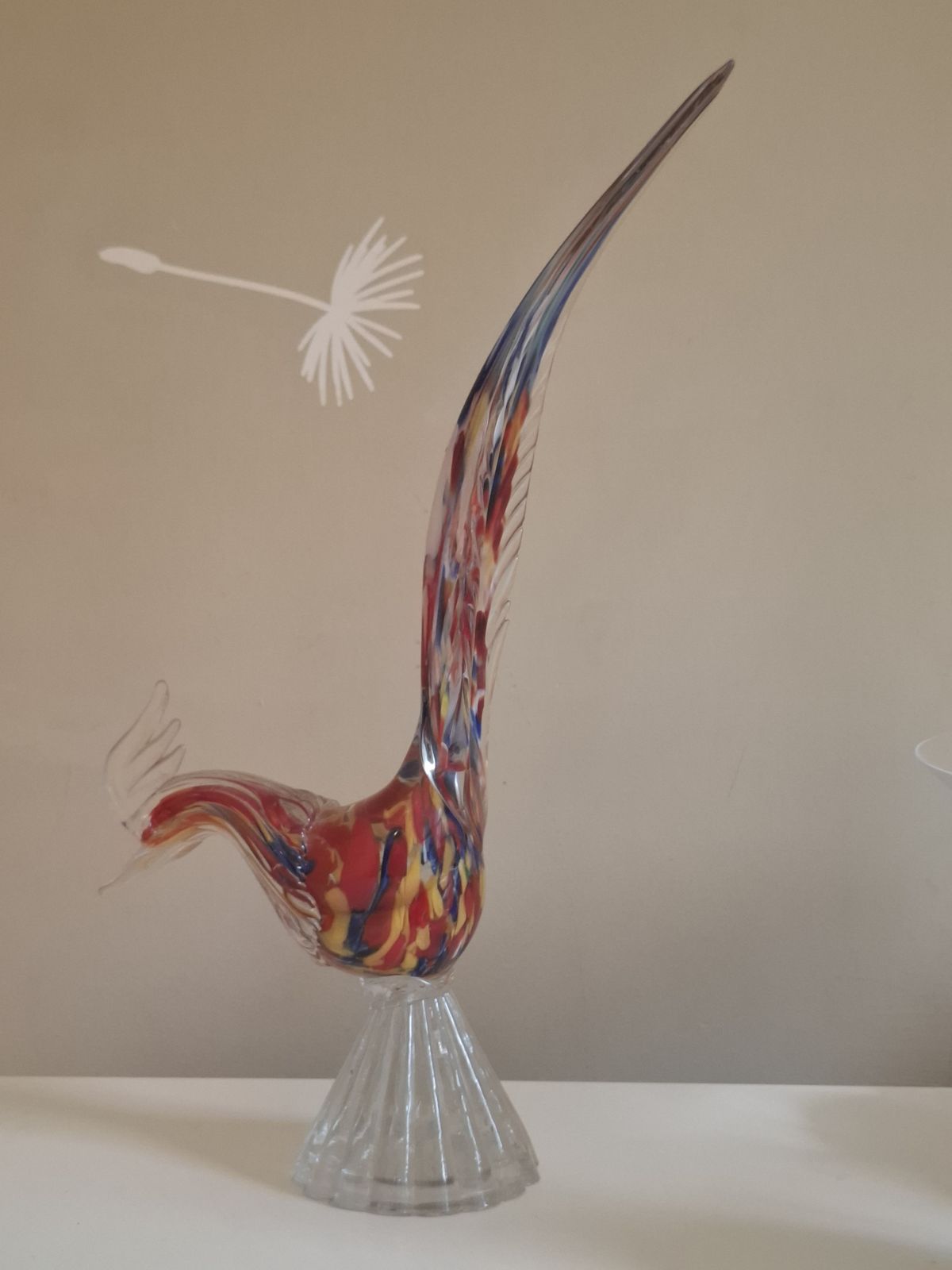 Murano Italy Hand Blown Glass Phaesant Sculpture photo 100.0