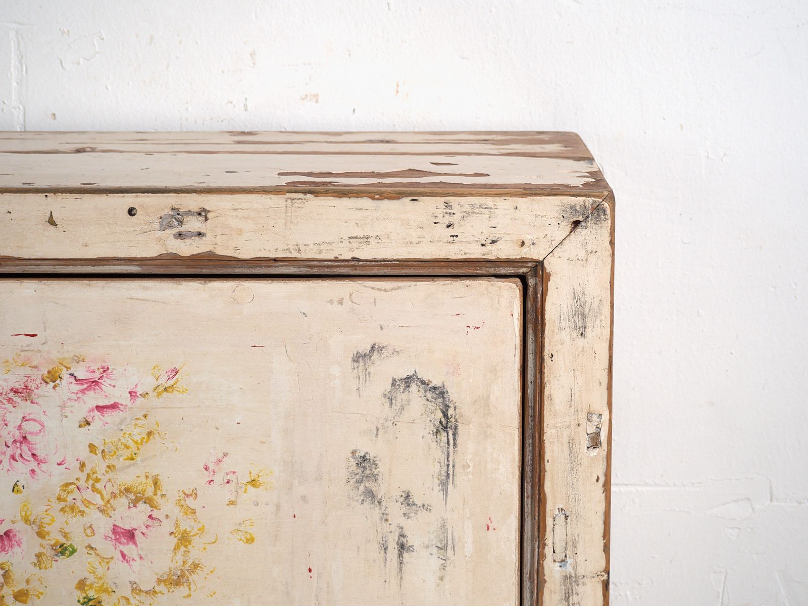 Antique Painted Sideboard In Pine Wood – China, Circa 1930 photo 2115.0
