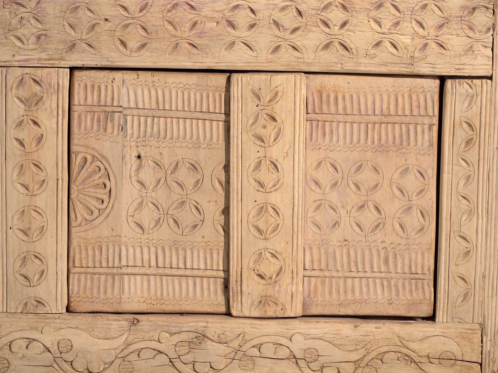 Antique Carved Low Sideboard In Fir Wood – China, Circa 1930 photo buy