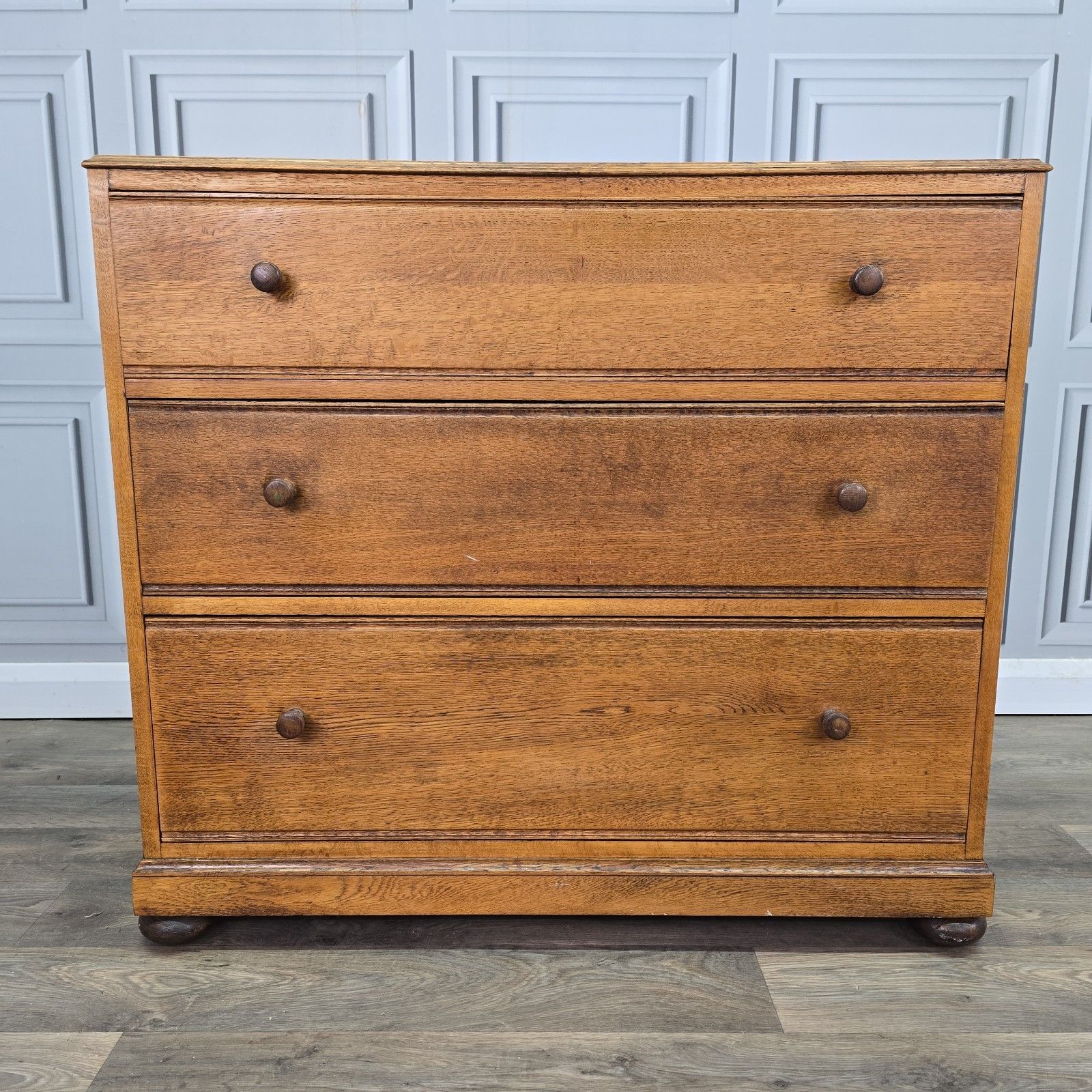 Furniture Vintage Chest Of Drawers Oak Veneer Vesper Furniture Mid Century Retro Mcm photo