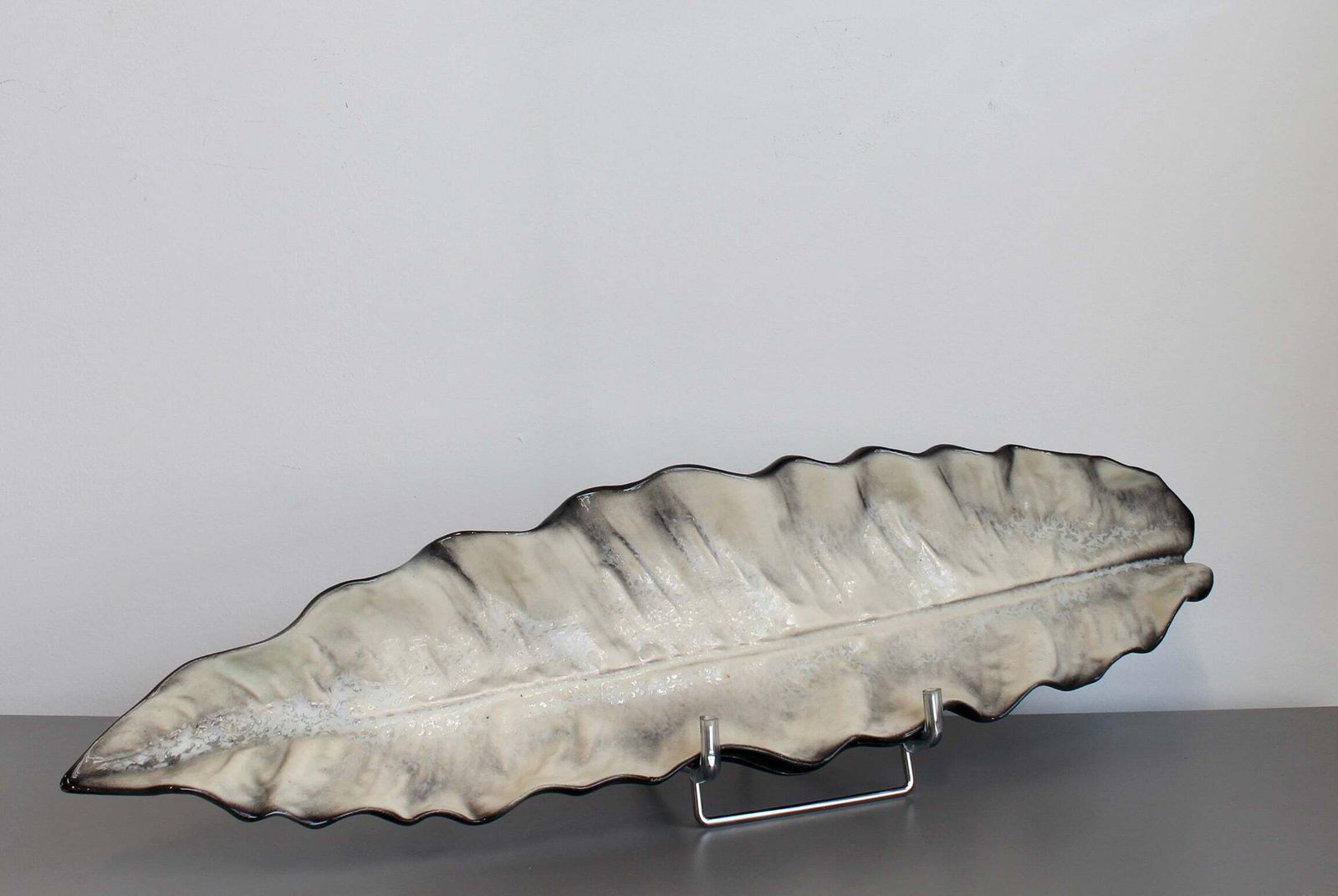 Decorative French Ceramic Tray By Pol Chambost (Circa 1950s)   Large photo furniture