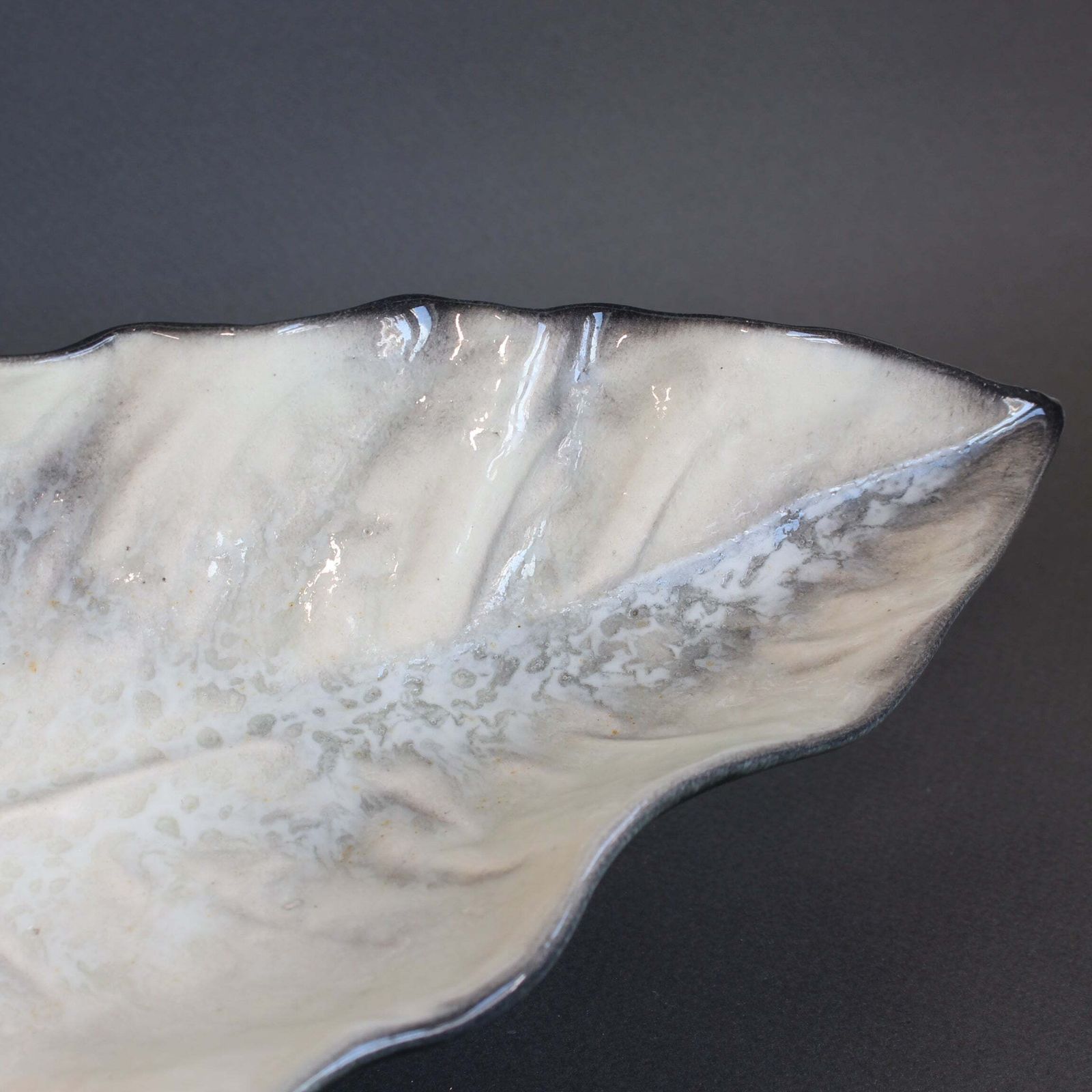 Decorative French Ceramic Tray By Pol Chambost (Circa 1950s)   Large photo vinterior