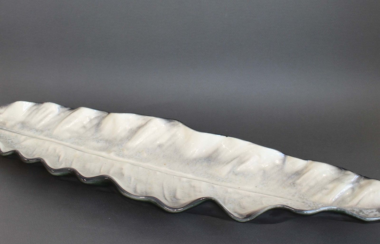 photo vinterior Decorative French Ceramic Tray By Pol Chambost (Circa 1950s)   Large