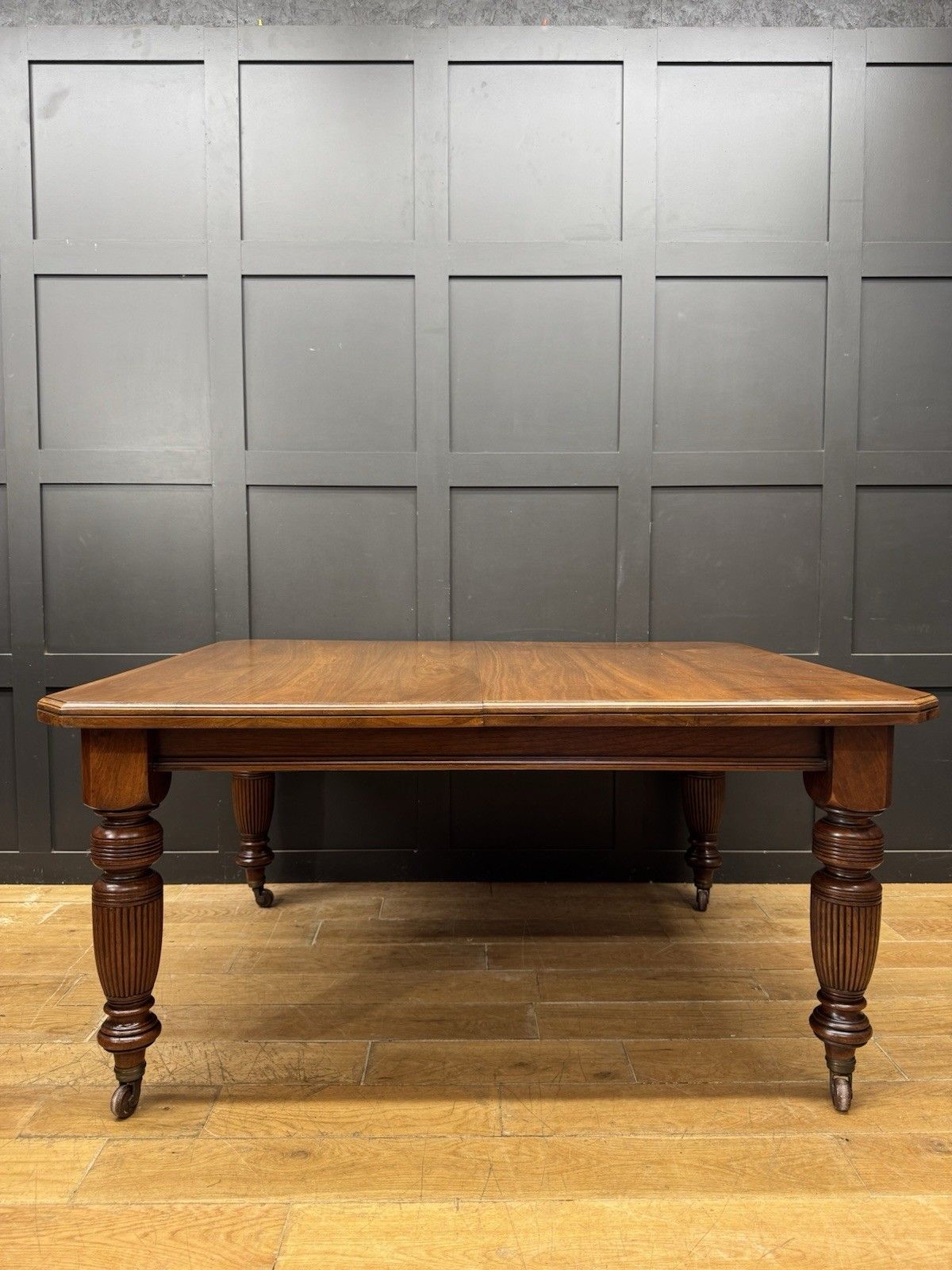 Victorian Solid Walnut Extending Dining Kitchen Table Seats 8 To 10 Antique photo 1295.0
