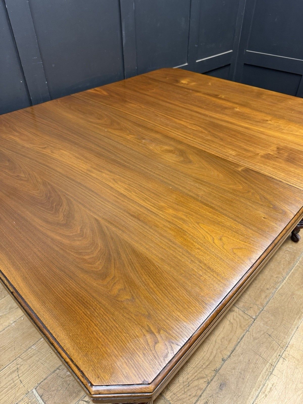 Victorian Solid Walnut Extending Dining Kitchen Table Seats 8 To 10 Antique photo vinterior