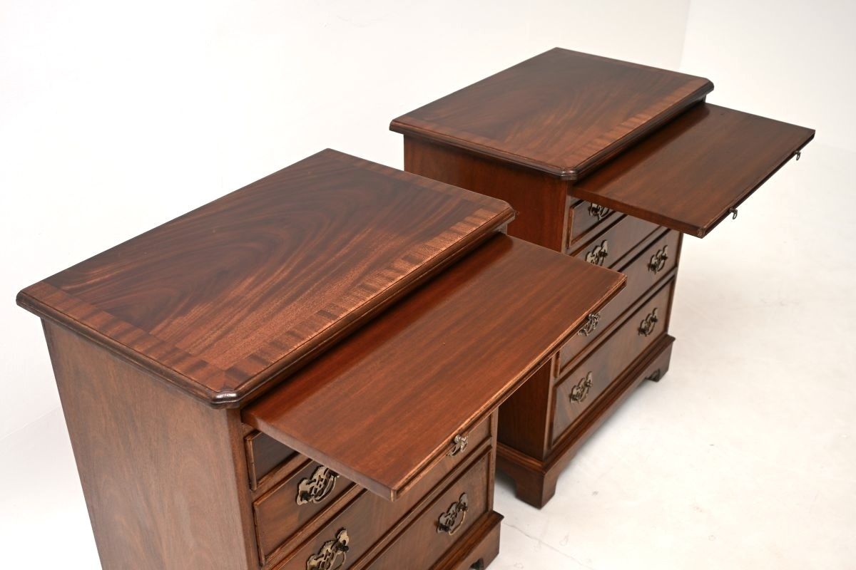 Pair Of Antique Mahogany Chests Of Drawers photo vintage