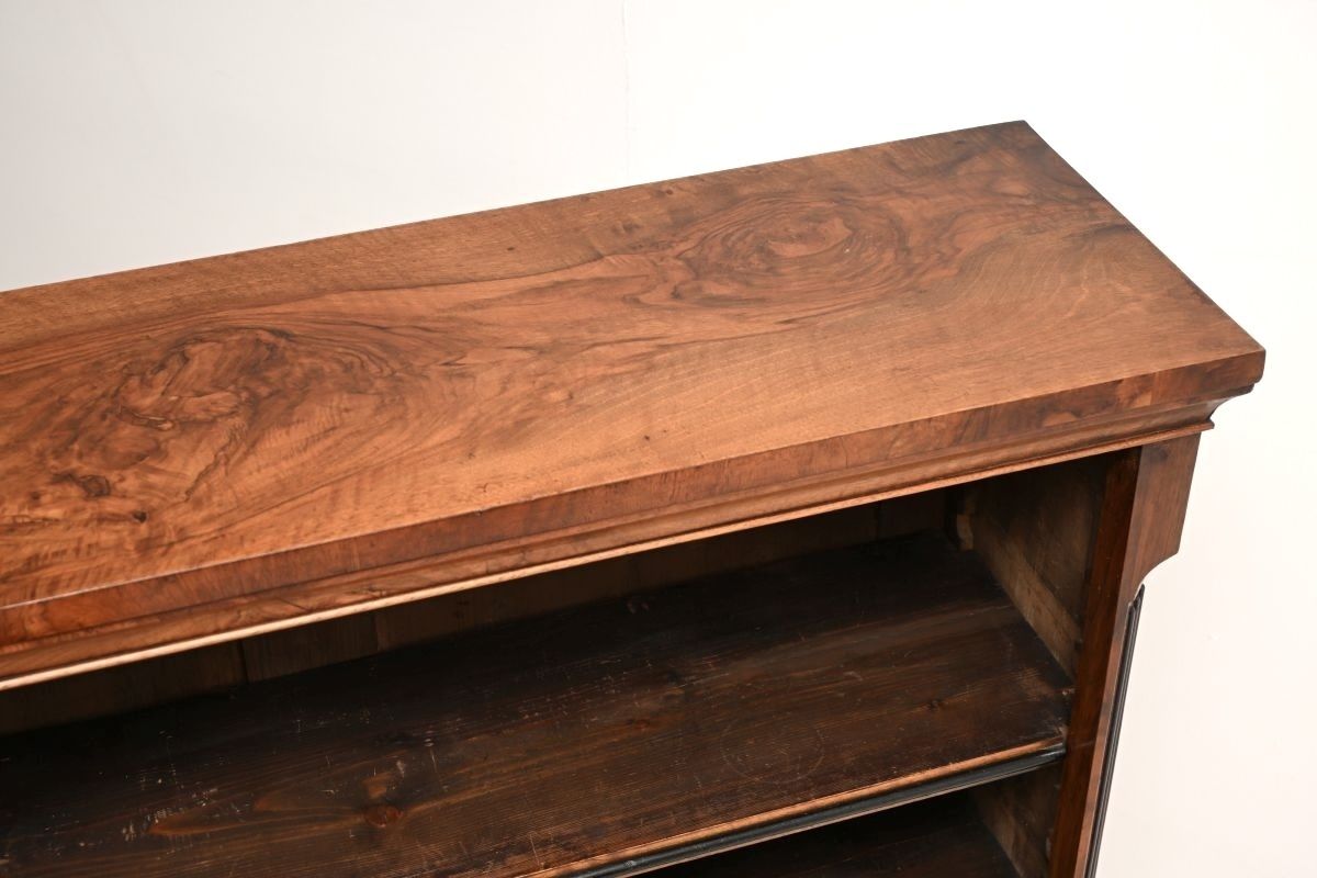 photo furniture Antique Victorian Walnut Open Bookcase