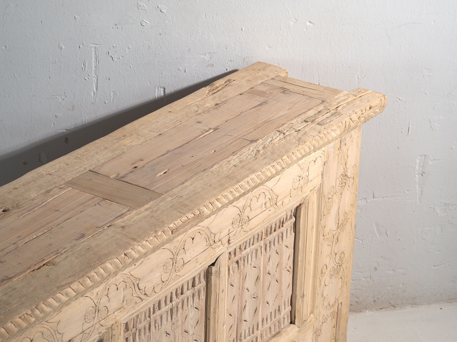 Antique Carved Sideboard In Fir Wood – China, Circa 1930 photo furniture