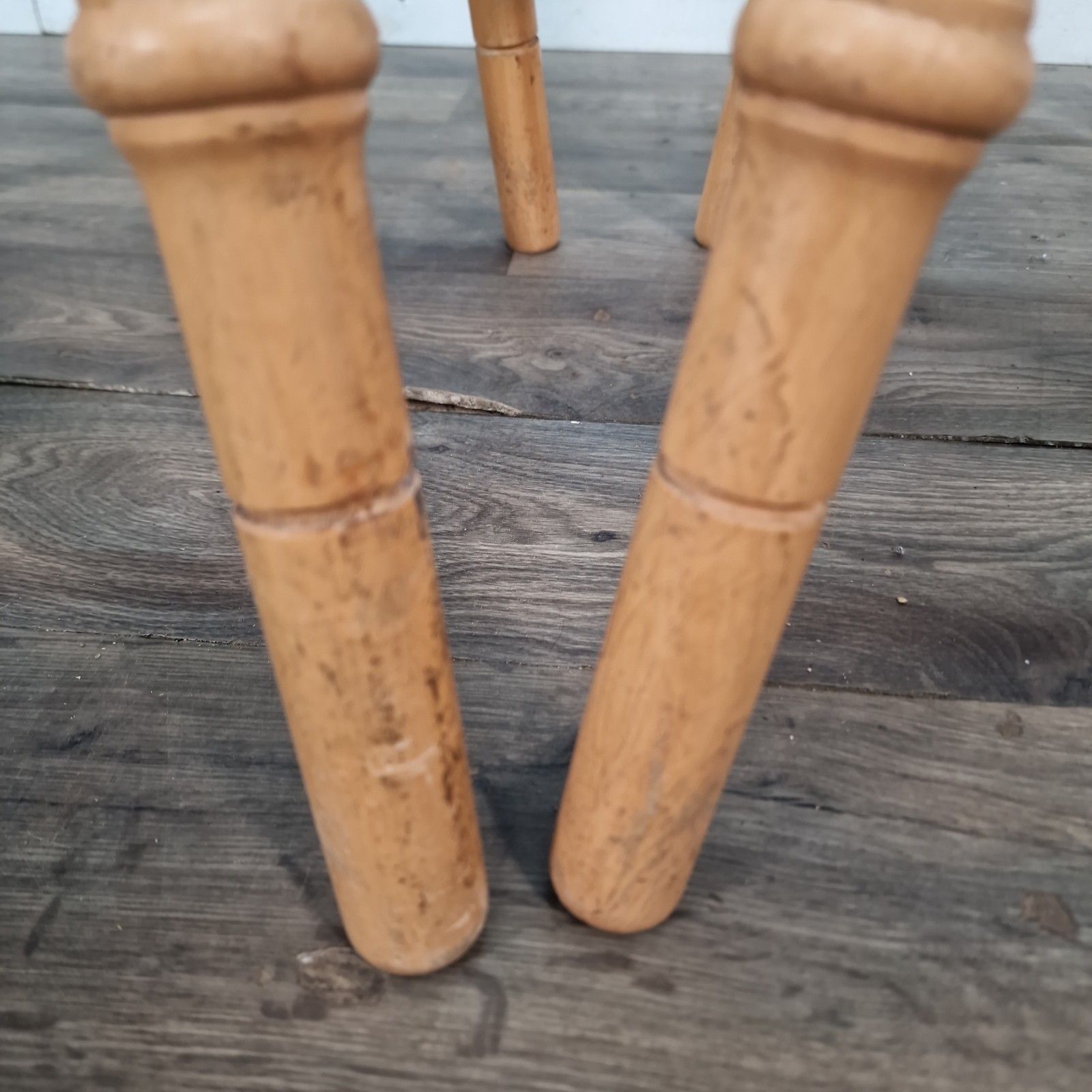 120.0 Vintage Breakfast Bar Stools Solid Wood Kitchen Tall Chairs Seats Early Settler photo